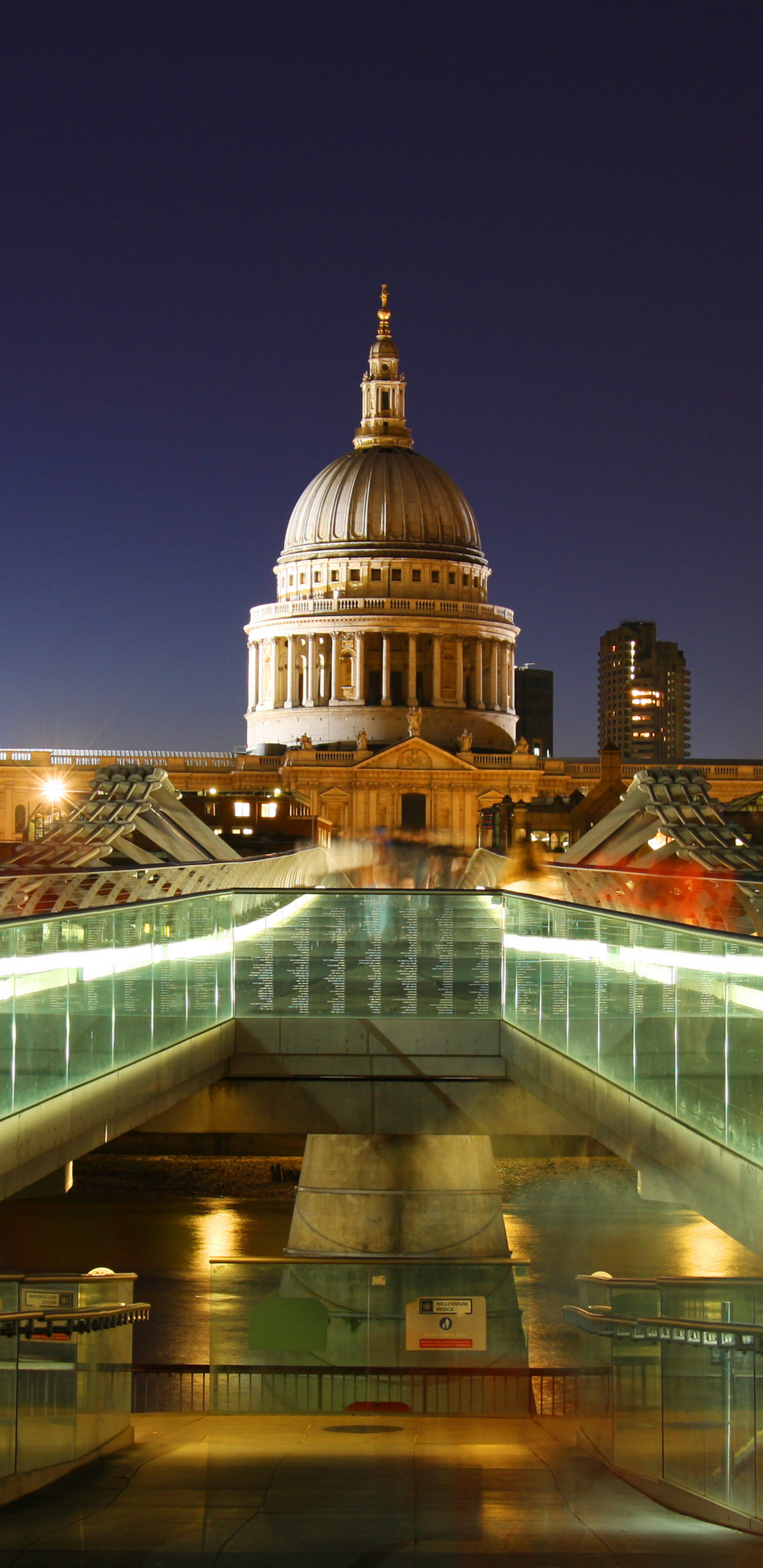 St. Paul's Cathedral, Religious, Exterior architecture, Night, 1440x2960 HD Phone