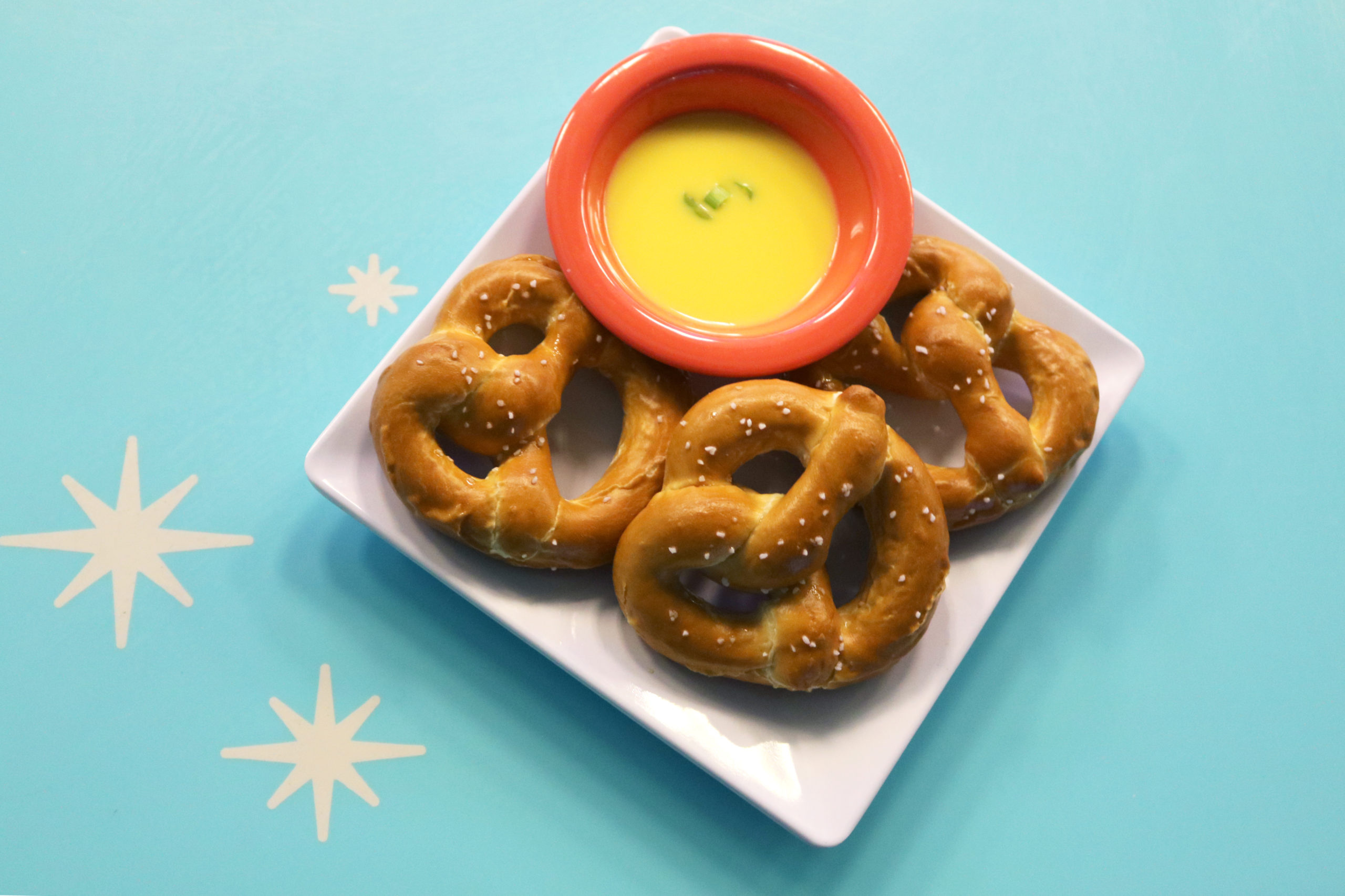 Cheese dip, Pretzel Wallpaper, 2560x1710 HD Desktop