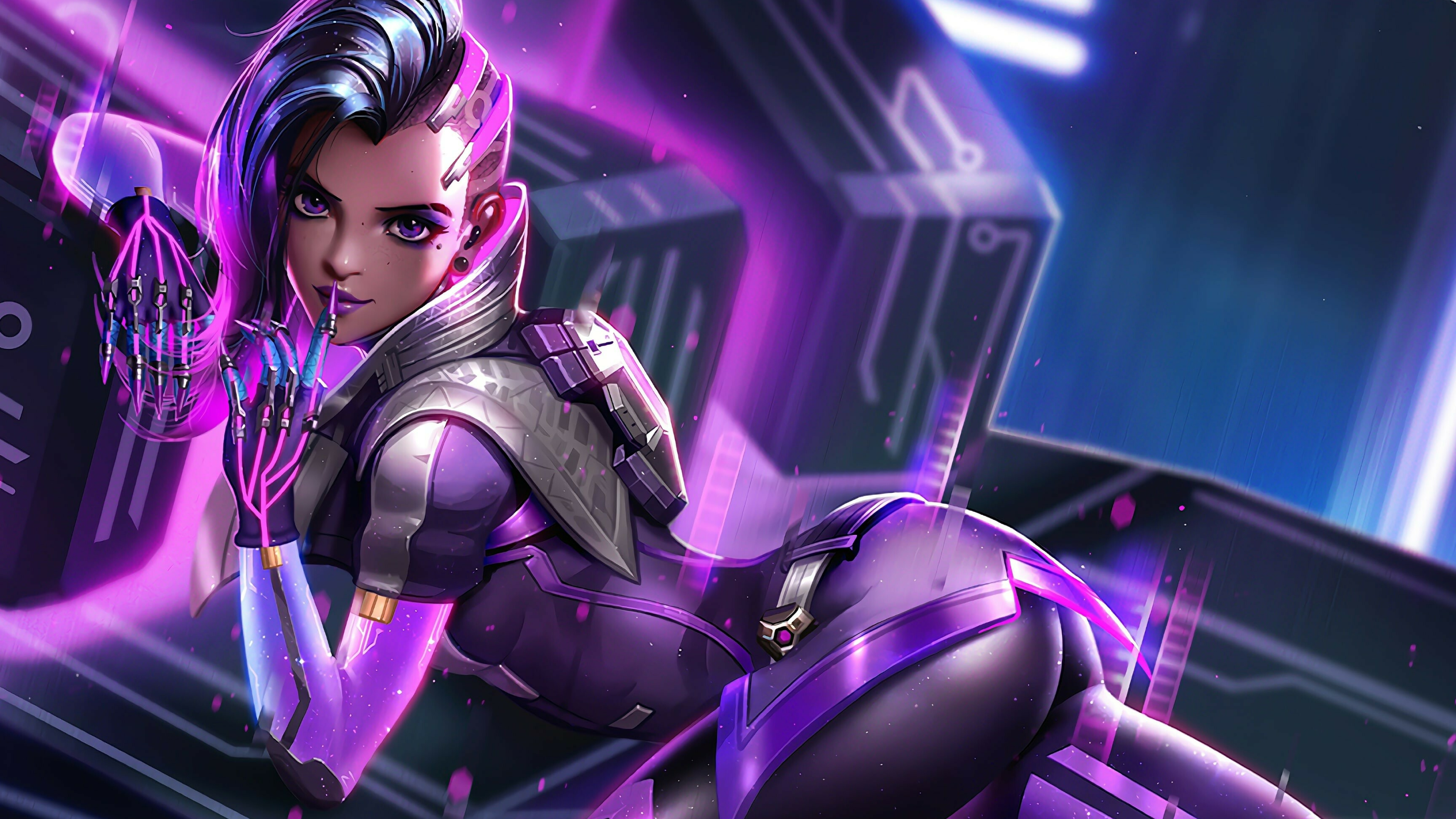 Sombra, Overwatch Wallpaper, 3840x2160 4K Desktop