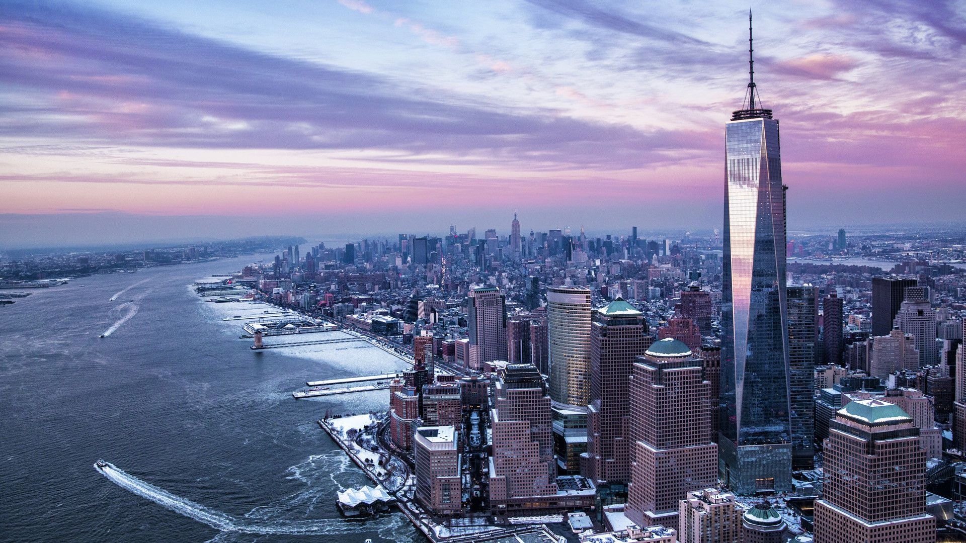 New York, Travels, Skyscraper wallpapers, Winter in the city, 1920x1080 Full HD Desktop