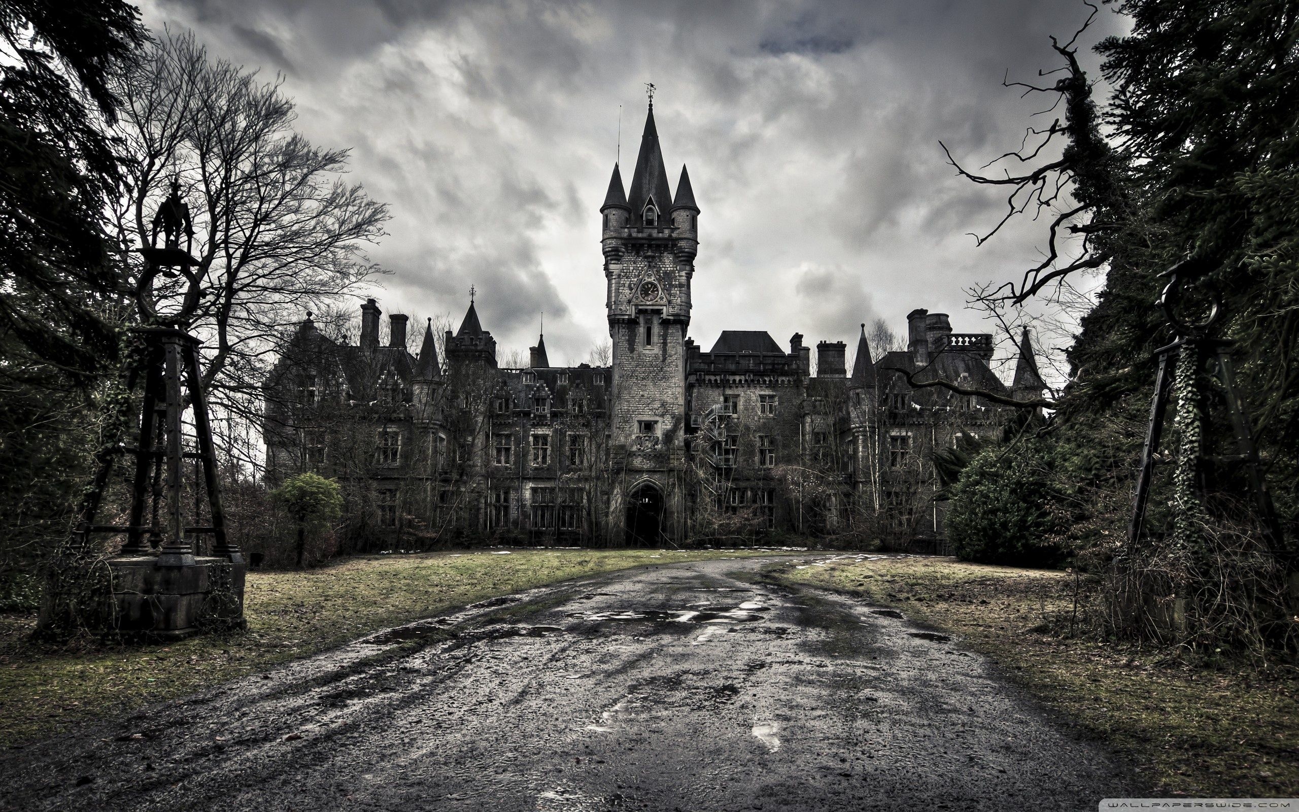 Scary castles, Haunting atmosphere, Dark wallpapers, Gothic architecture, 2560x1600 HD Desktop