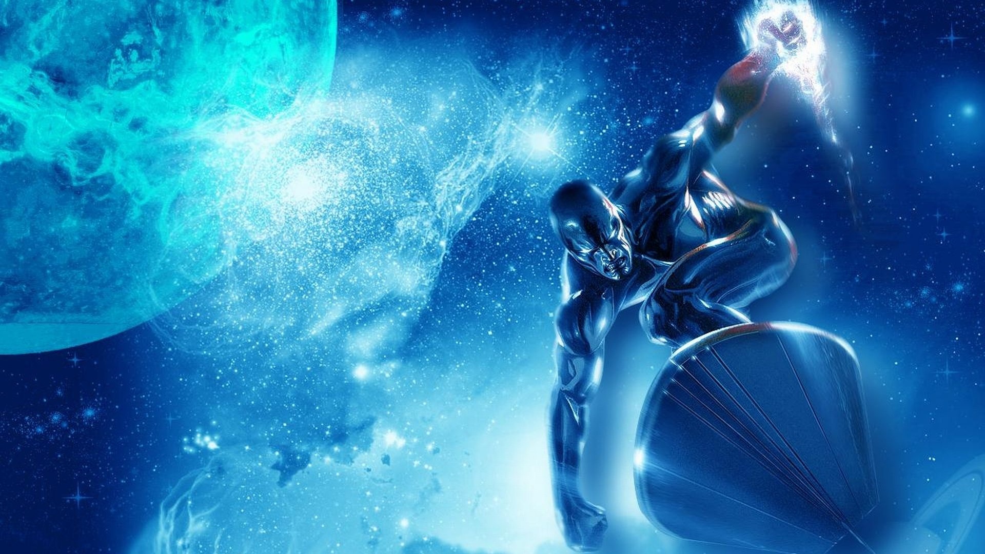 Silver Surfer wallpapers, High-resolution images, Marvel character, Cosmic wanderer, 1920x1080 Full HD Desktop