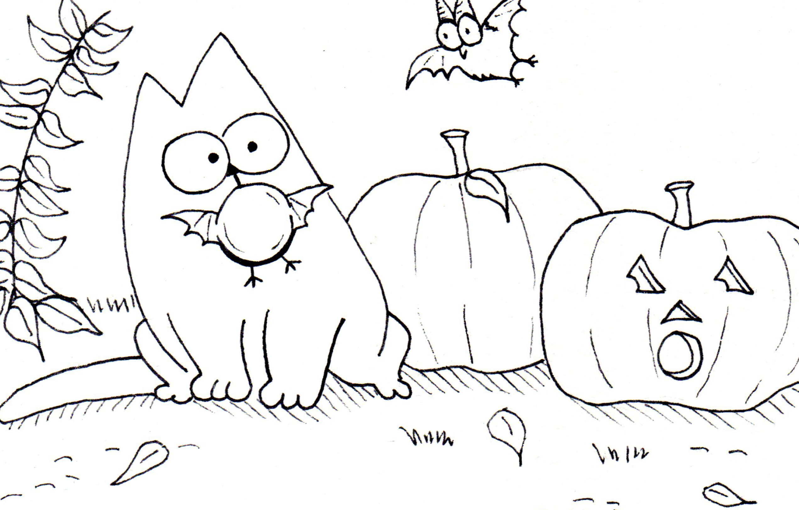 Simon's cat, Fan art, Feline mischief, 2550x1630 HD Desktop