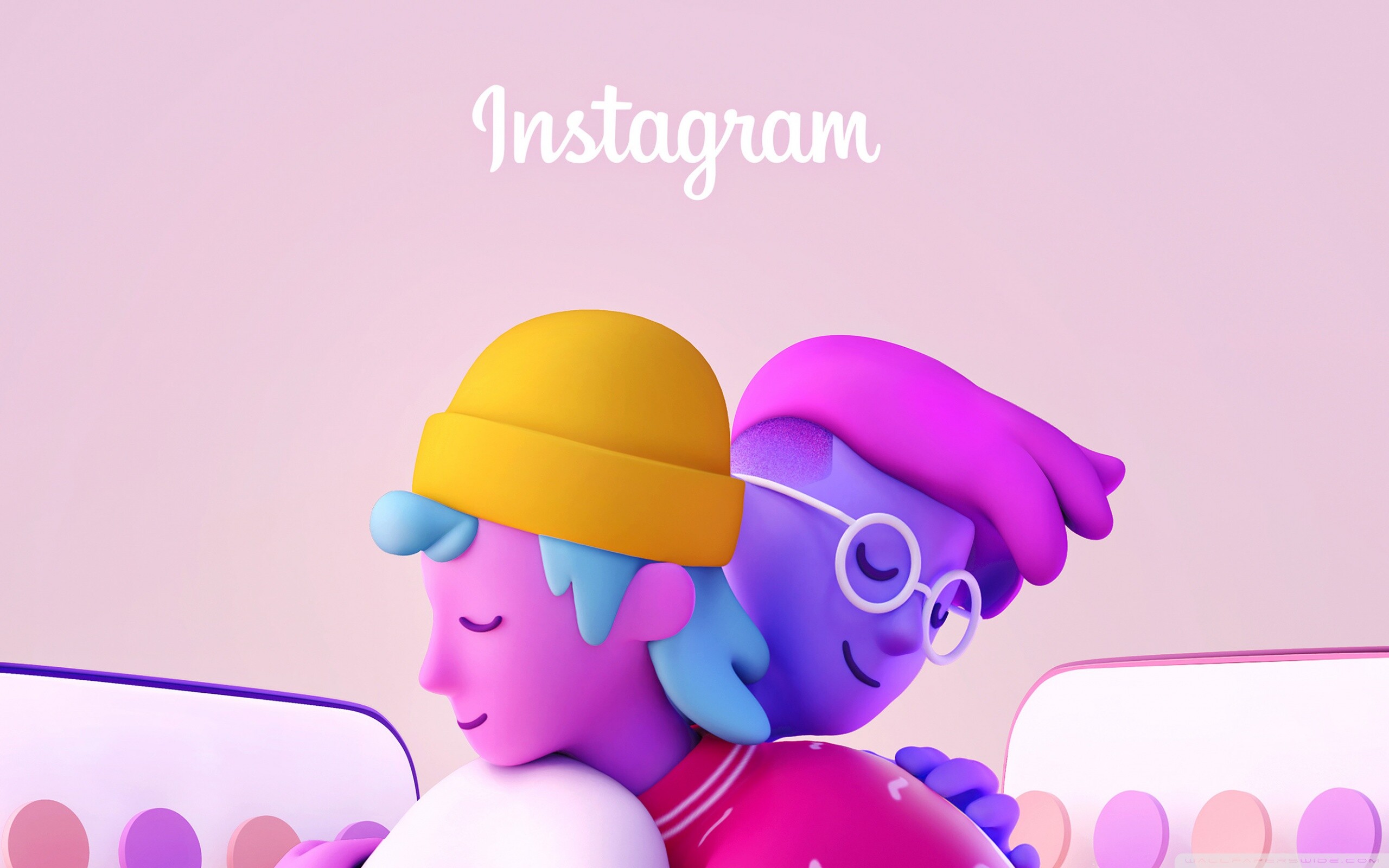 Instagram background wallpaper, Stylish visuals, Digital connection, Social media experience, 2560x1600 HD Desktop