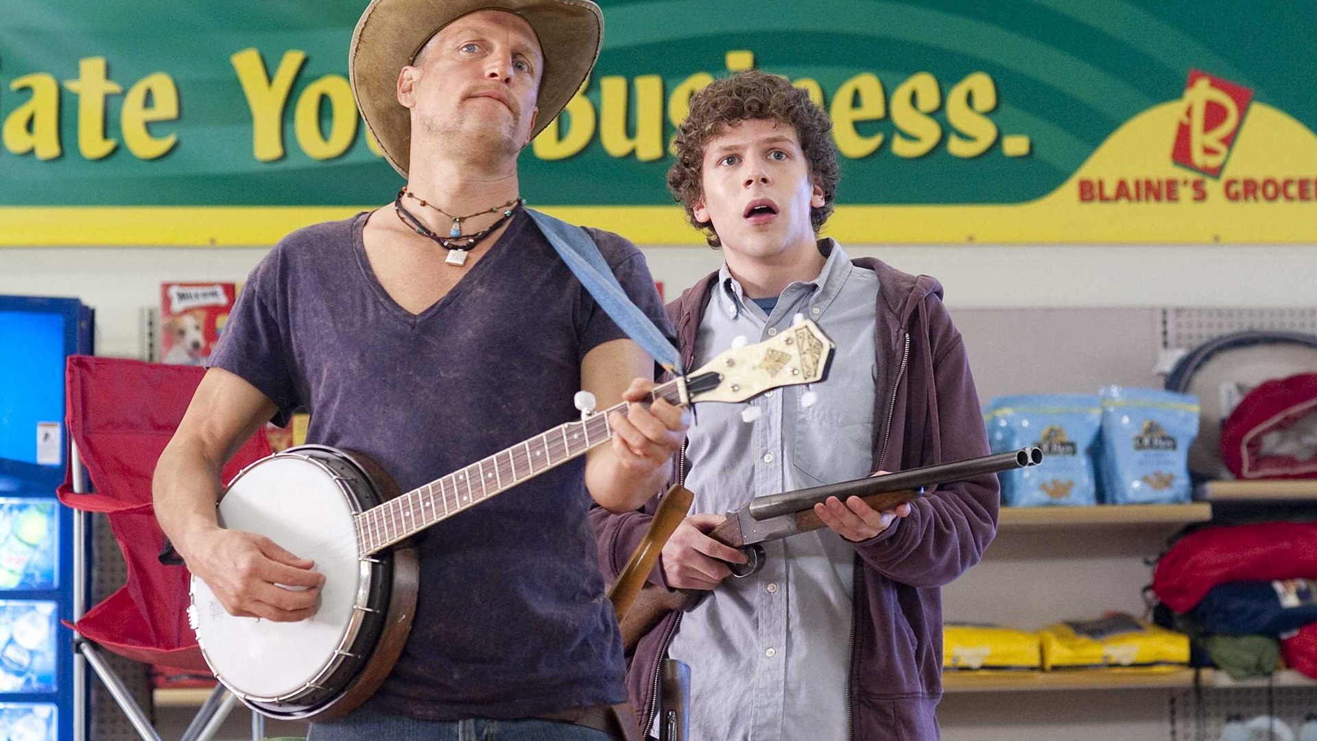 Zombieland, Wallpaper collection, HD visuals, Horror comedy, 1920x1080 Full HD Desktop