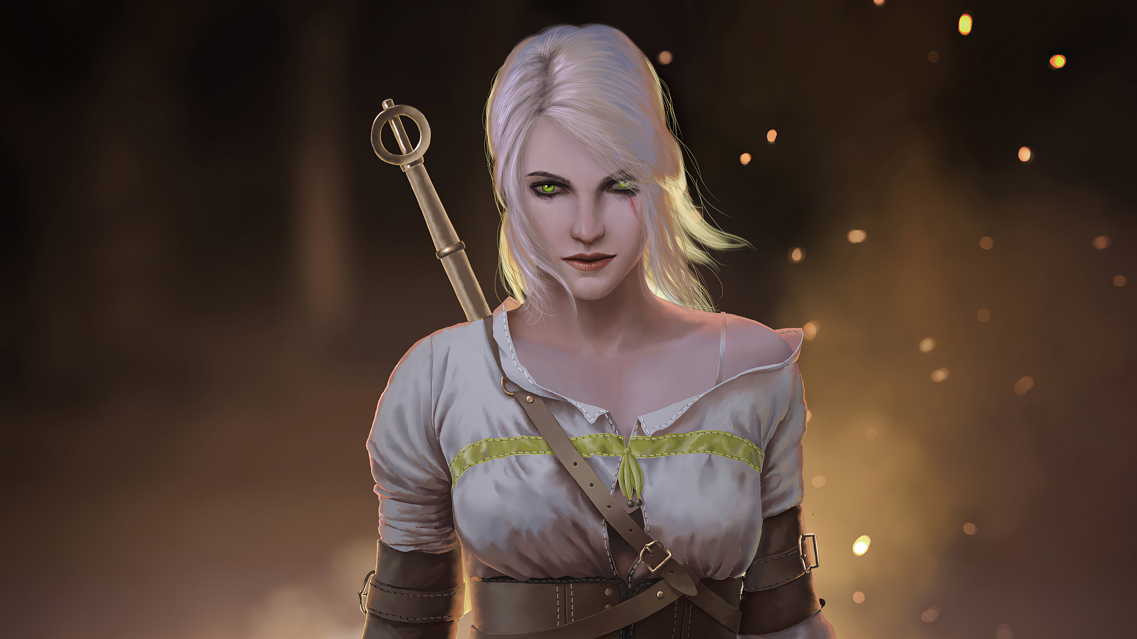 4K Ciri wallpaper, Witcher background images, Stunning visuals, 3840x2160 4K Desktop