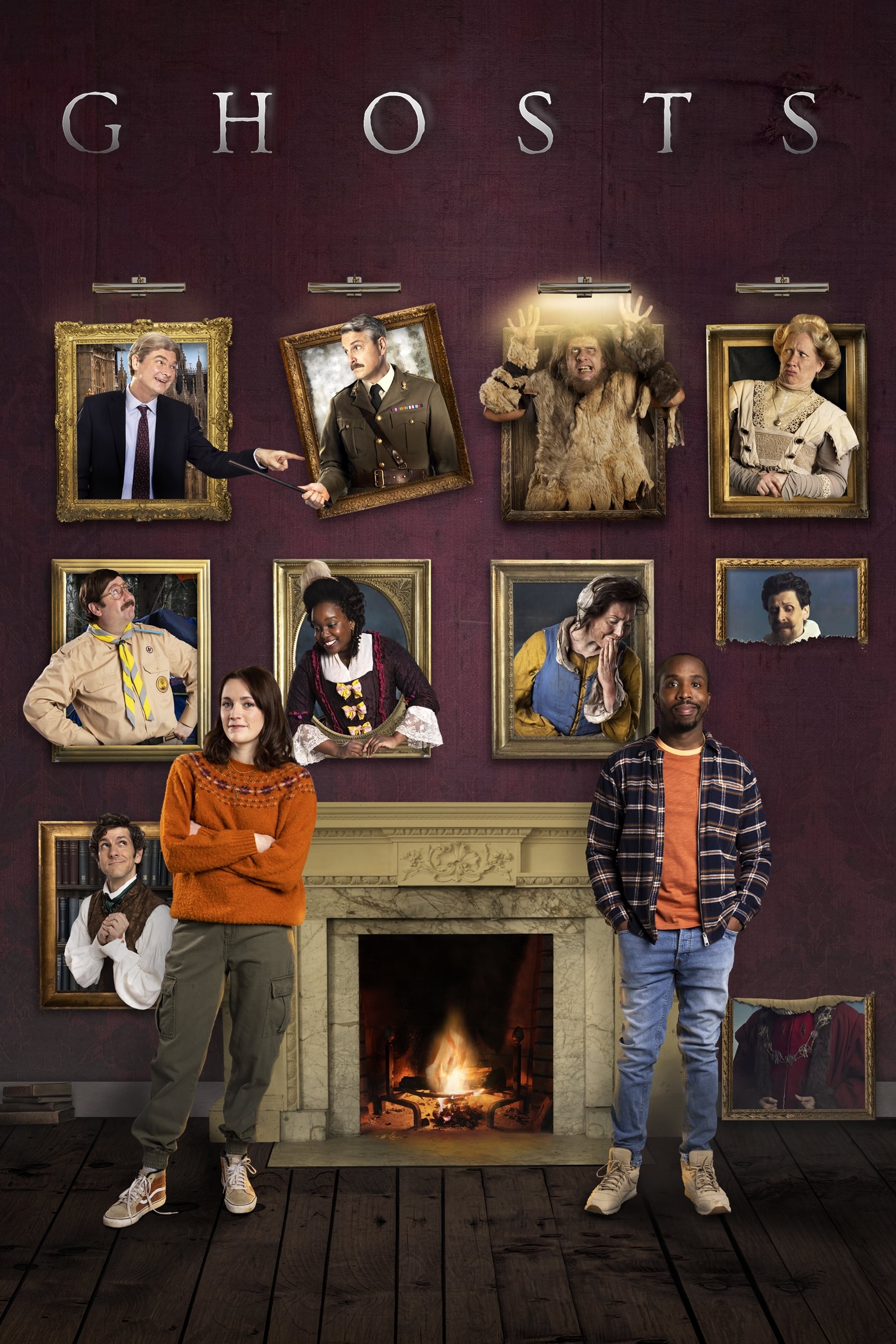 Ghosts, Supernatural comedy, Eccentric characters, Witty dialogue, 1800x2700 HD Phone