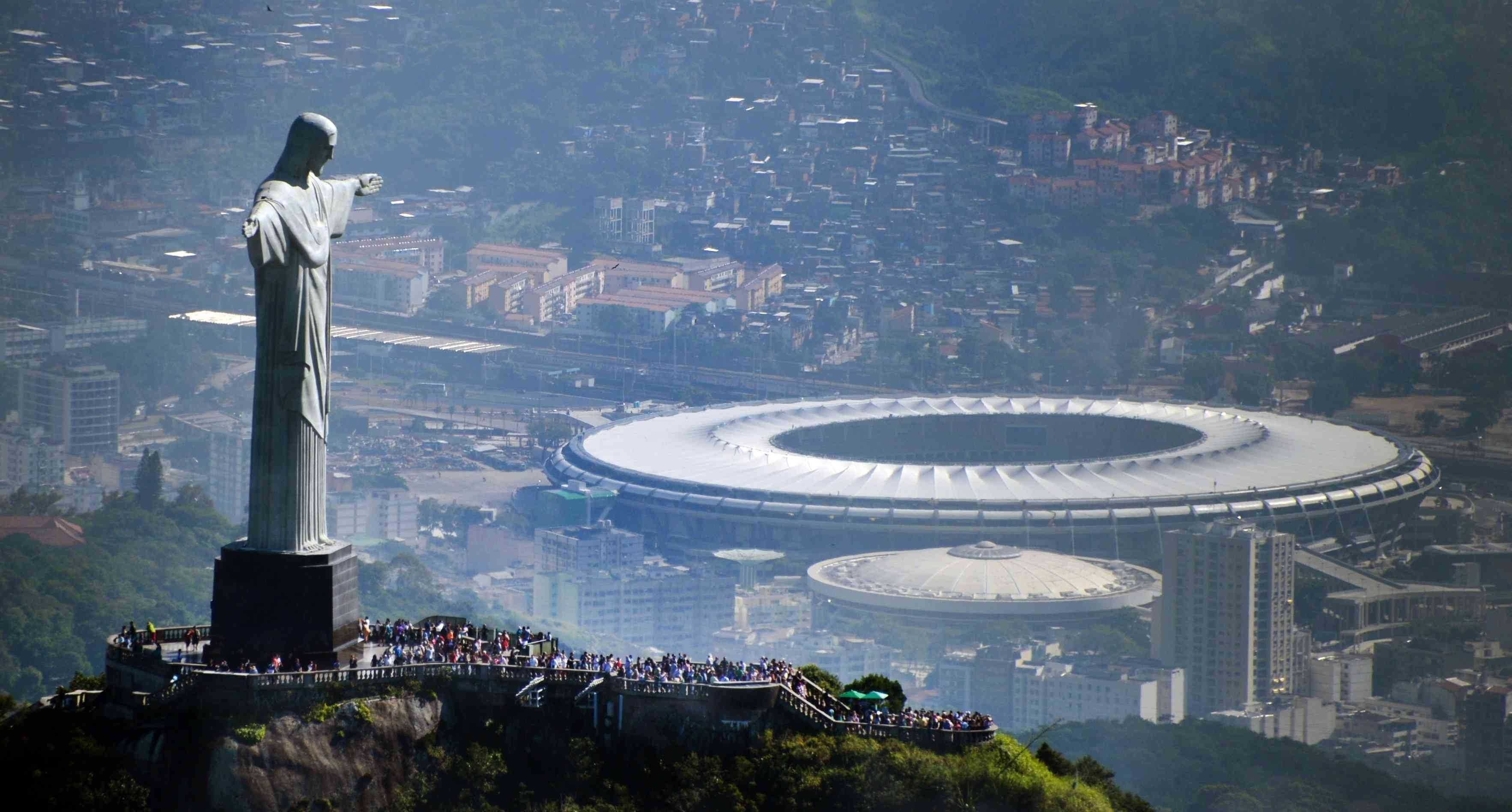 Christ the Redeemer, Architectural marvel, Sky-high statue, Brazilian pride, 3540x1900 HD Desktop