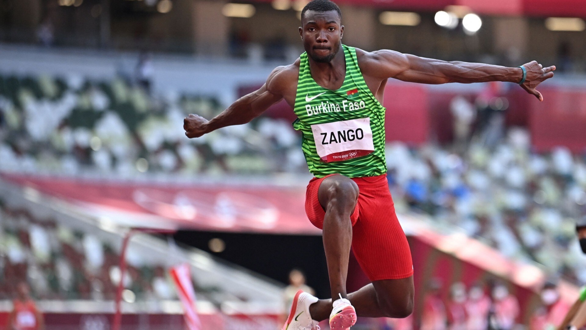 Hugues Fabrice Zango, Tokyo medalist, Record territory, Athletics, 1920x1080 Full HD Desktop