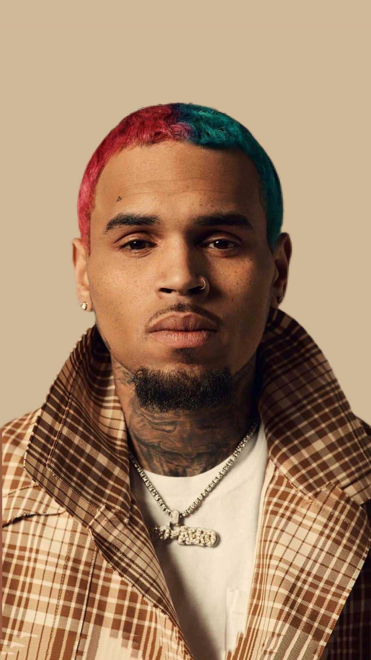 Chris Brown's impact, Artistic wallpaper, R&B music, Memorable visuals, 1250x2210 HD Phone