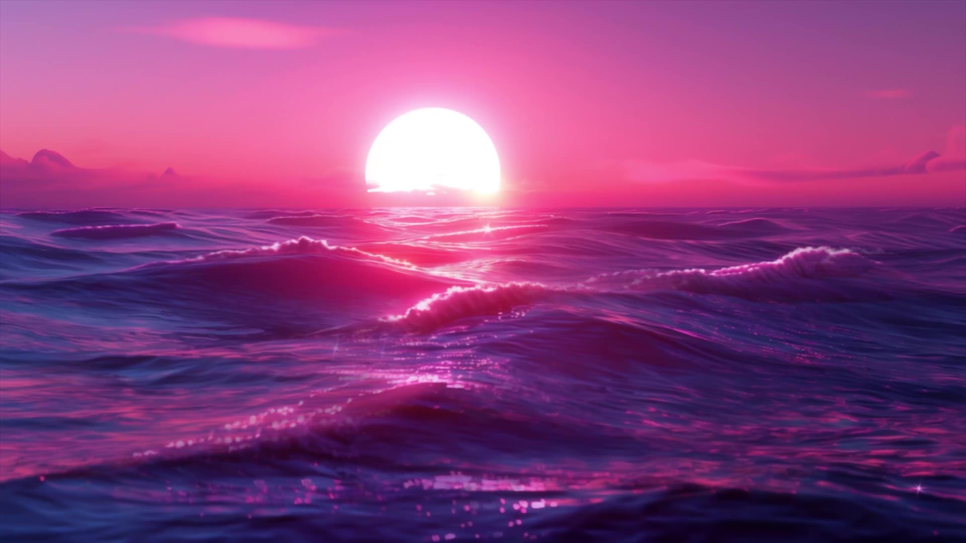 Sunset, Cute Pink Wallpaper, 1920x1080 Full HD Desktop