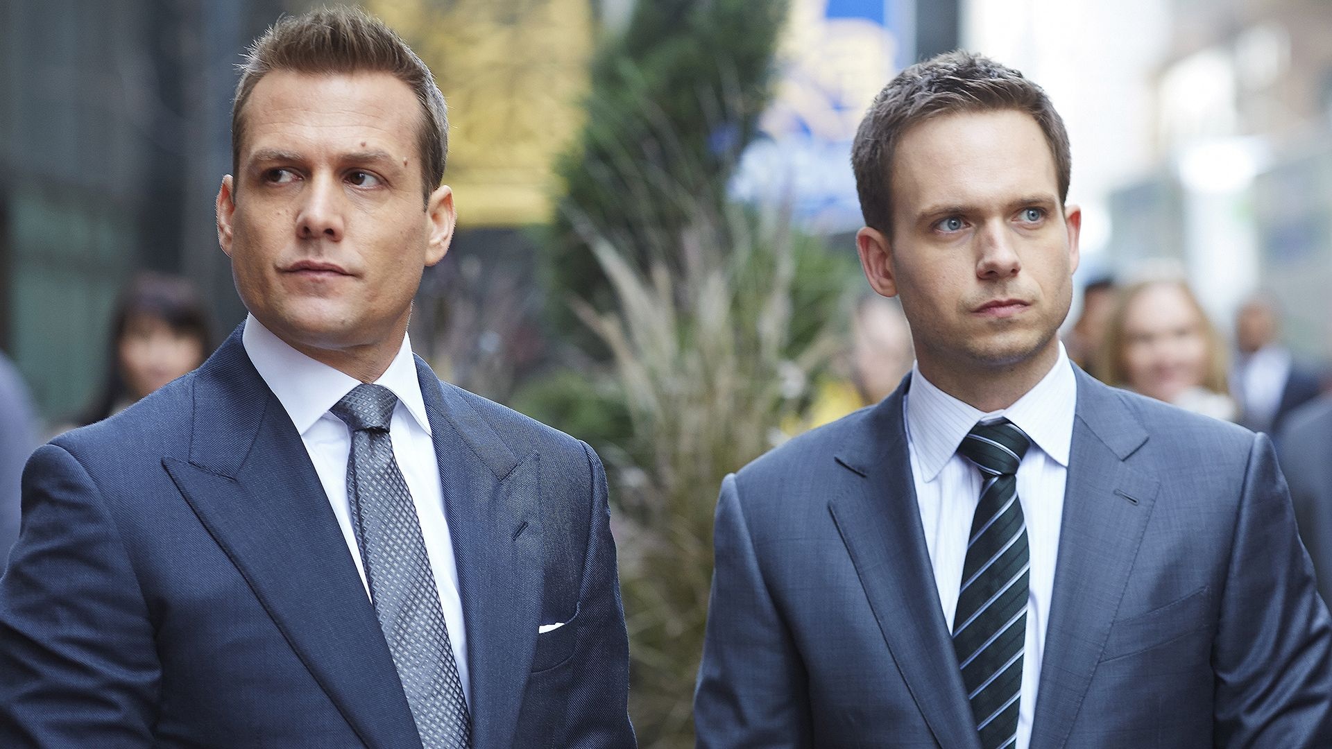 Harvey Specter, Mike Ross, tailored business suits, Full HD Desktop wallpaper