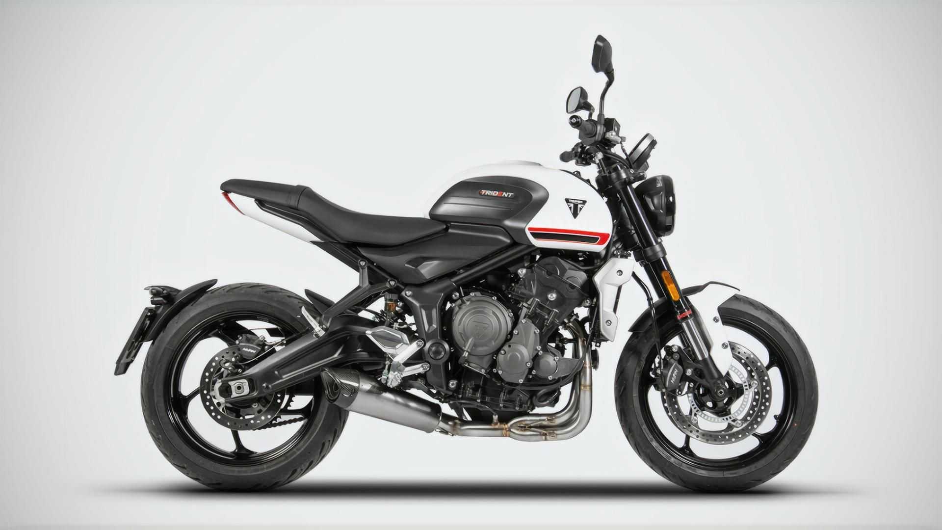 Triumph Trident 660, Euro 5 exhaust system, ZARD innovation, Enhanced performance, 1920x1080 Full HD Desktop