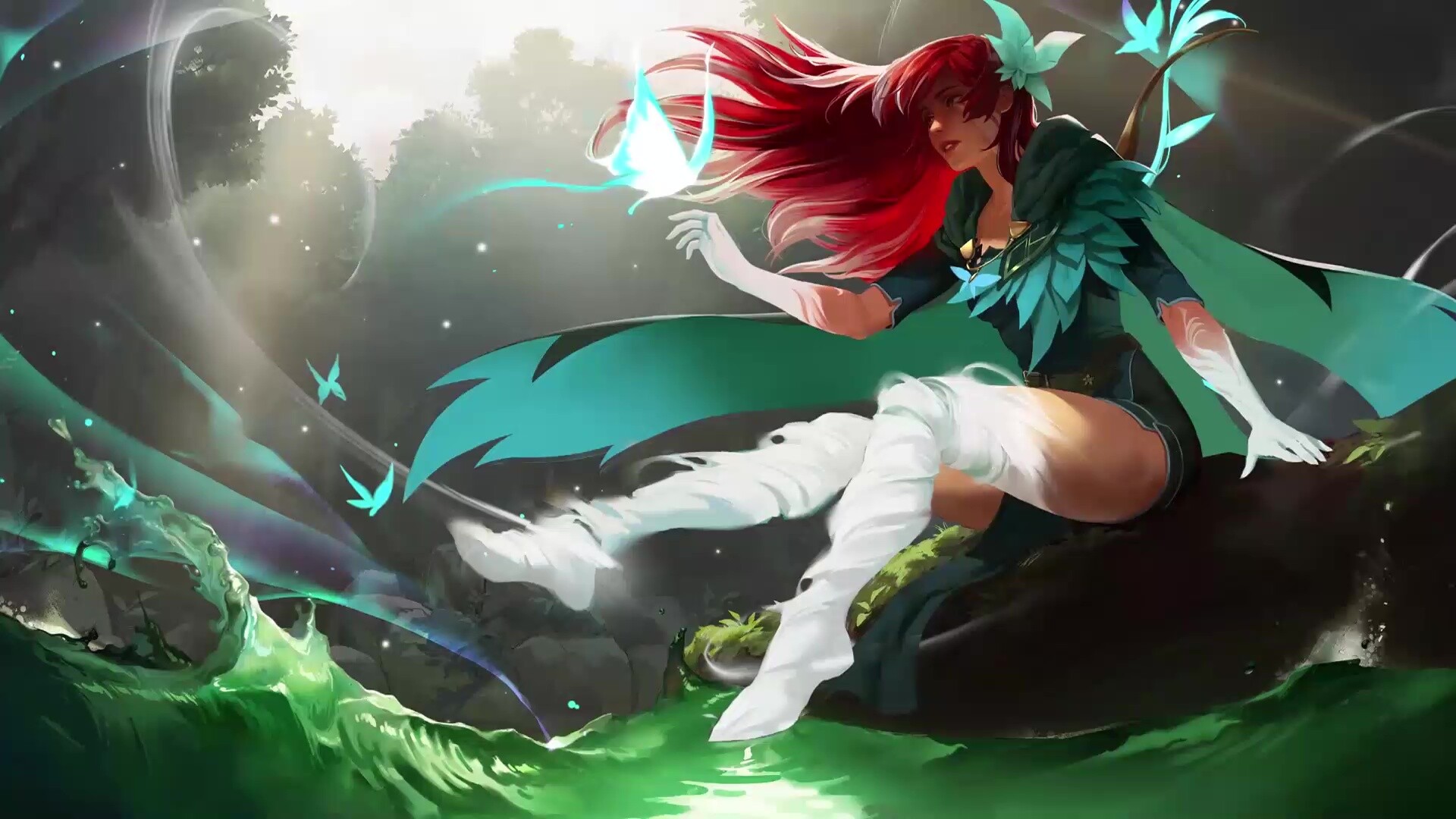 Dota 2, Windranger, Arcana, Live Wallpaper, 1920x1080 Full HD Desktop