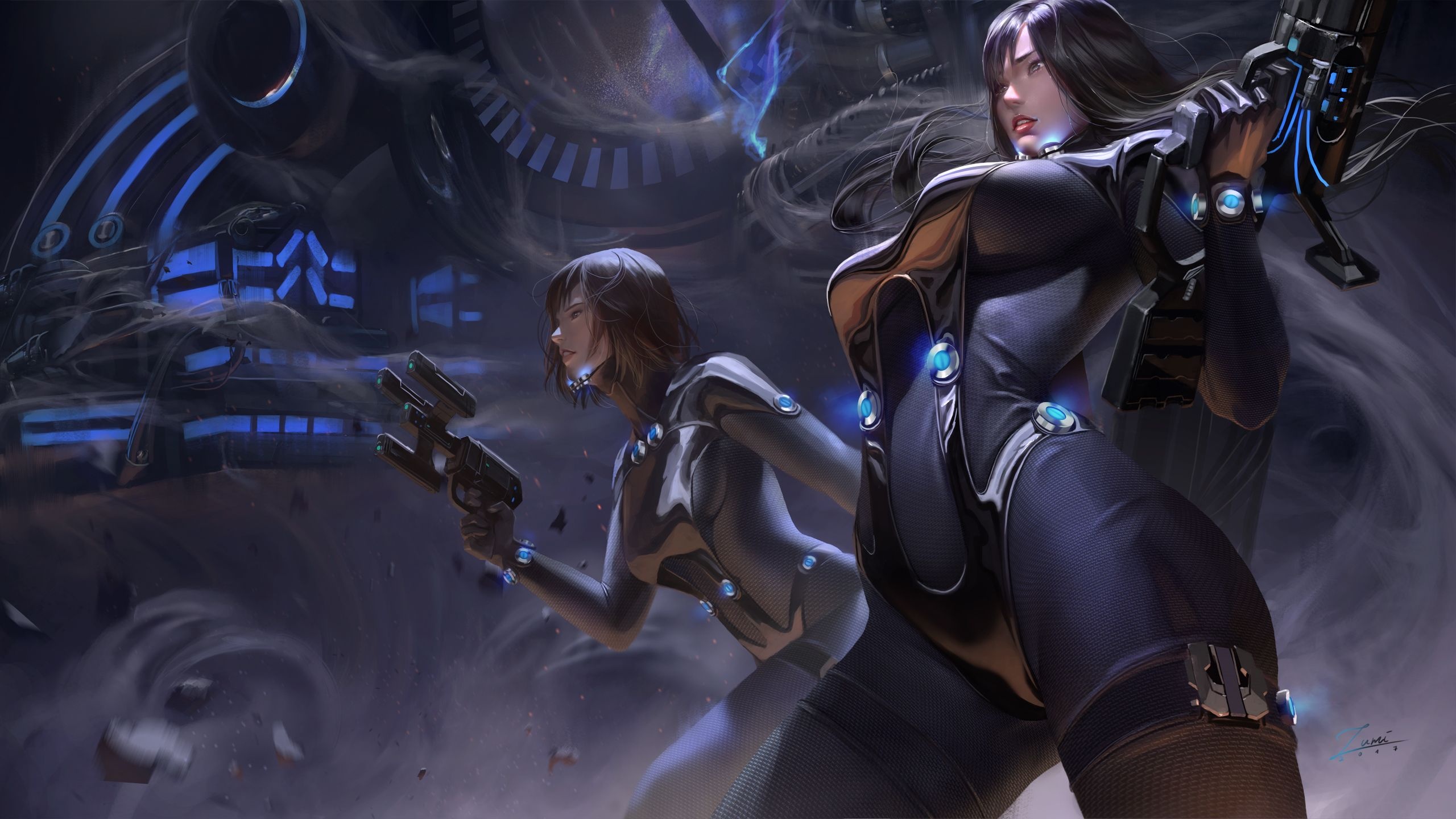 Gantz, Intriguing storyline, Colorful visuals, Captivating characters, 2560x1440 HD Desktop