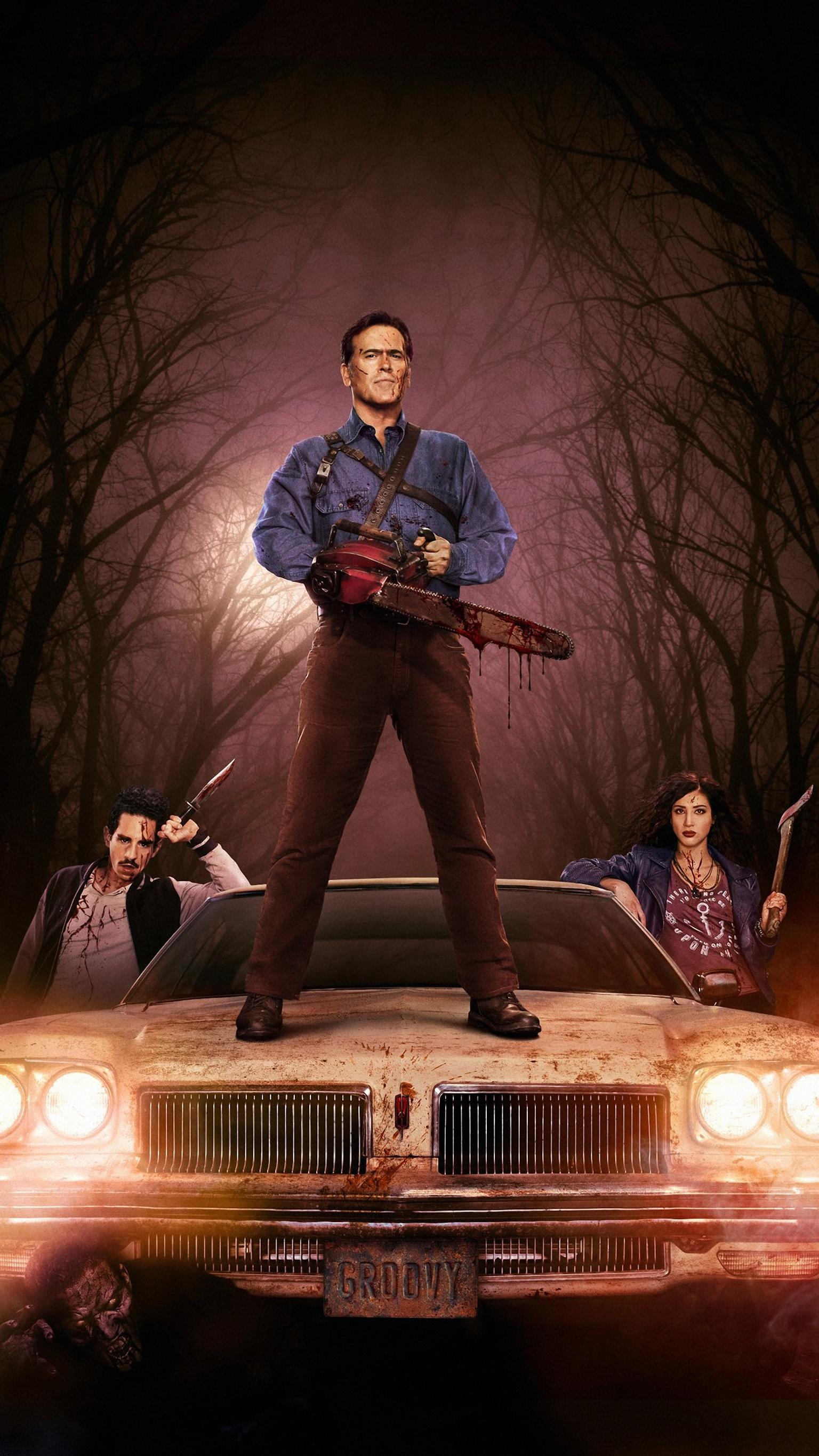 Ash vs Evil Dead, Wallpapers, Ryan Johnson, 1540x2740 HD Phone