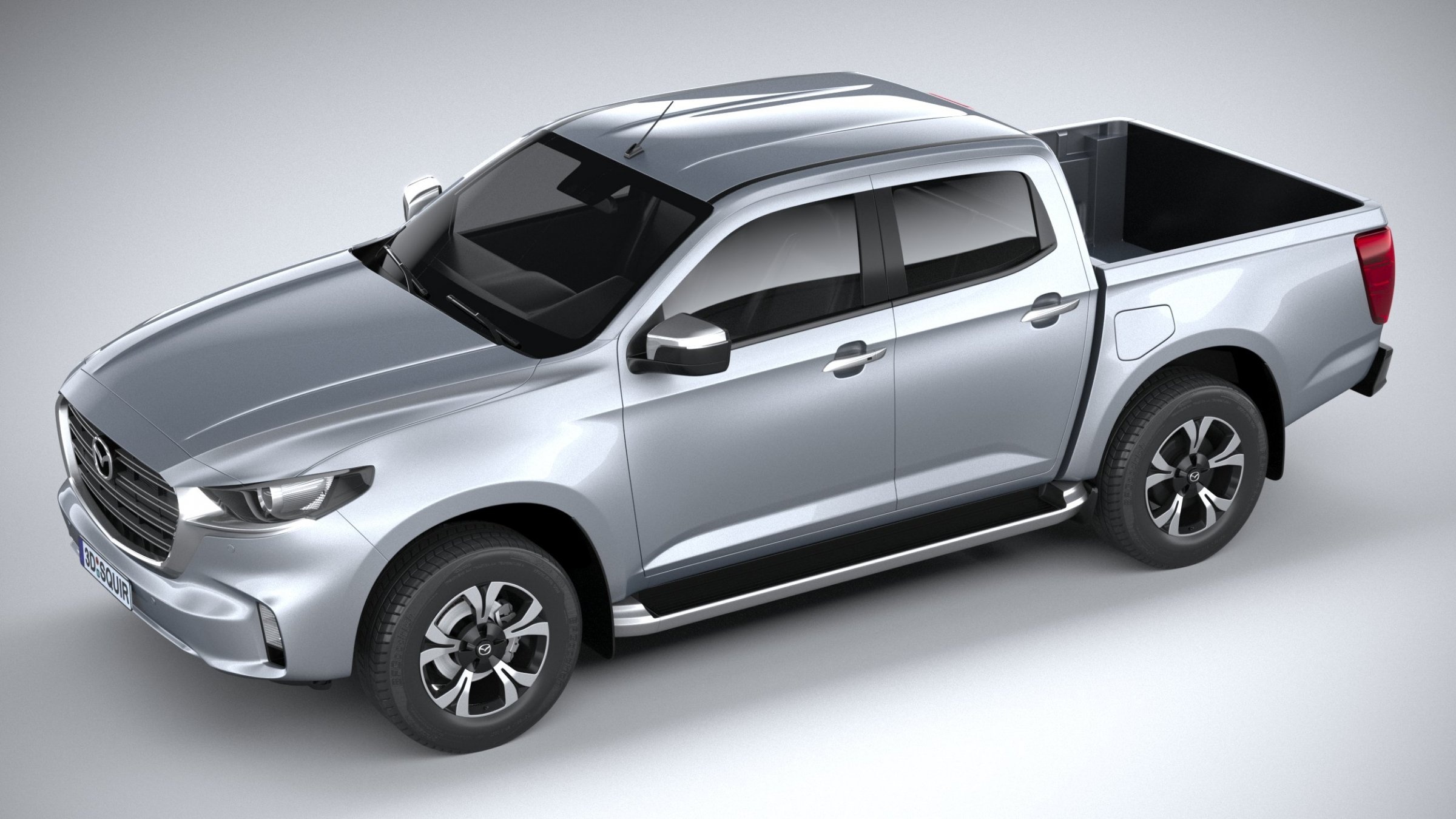 Mazda BT-50, 3D model representation, Automotive aesthetics, Squir, 2400x1350 HD Desktop