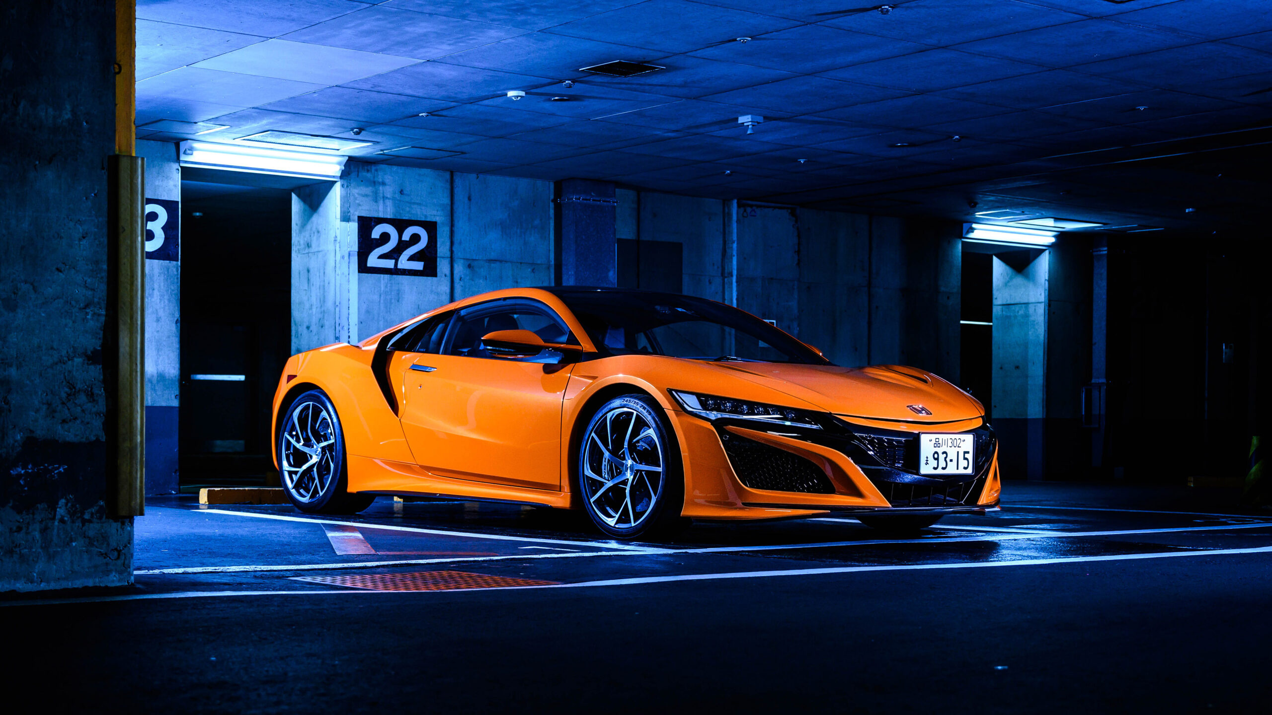 Underground Parking, Honda NSX Wallpaper, 2560x1440 HD Desktop