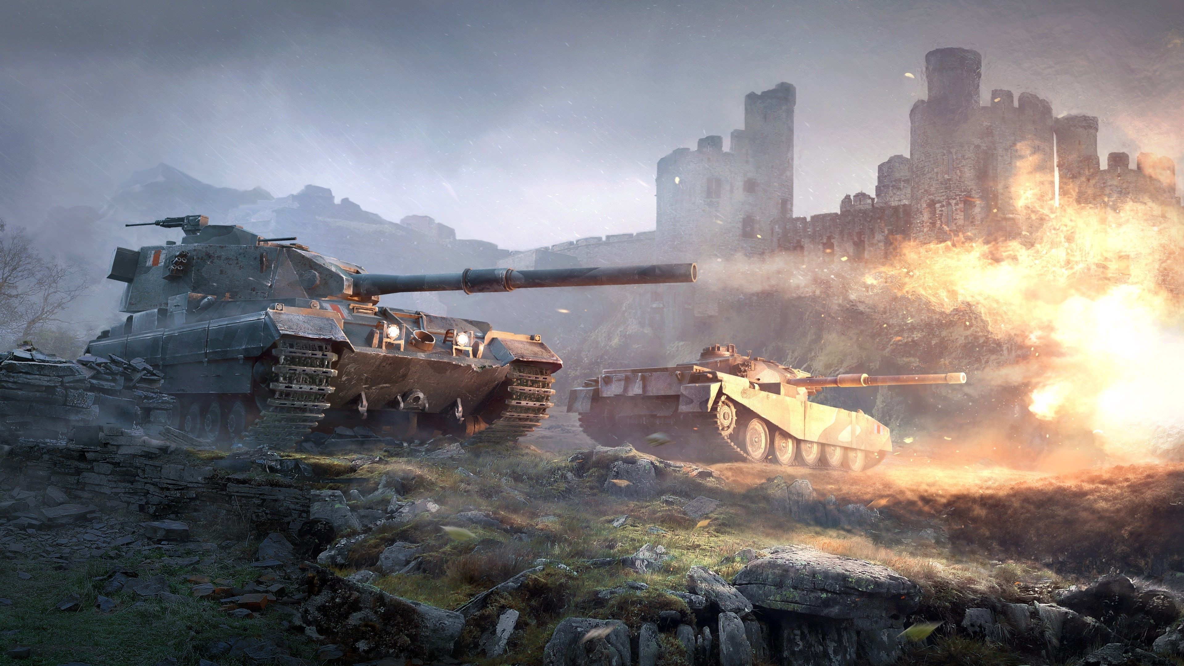 FV215b, World of Tanks Wallpaper, 3840x2160 4K Desktop