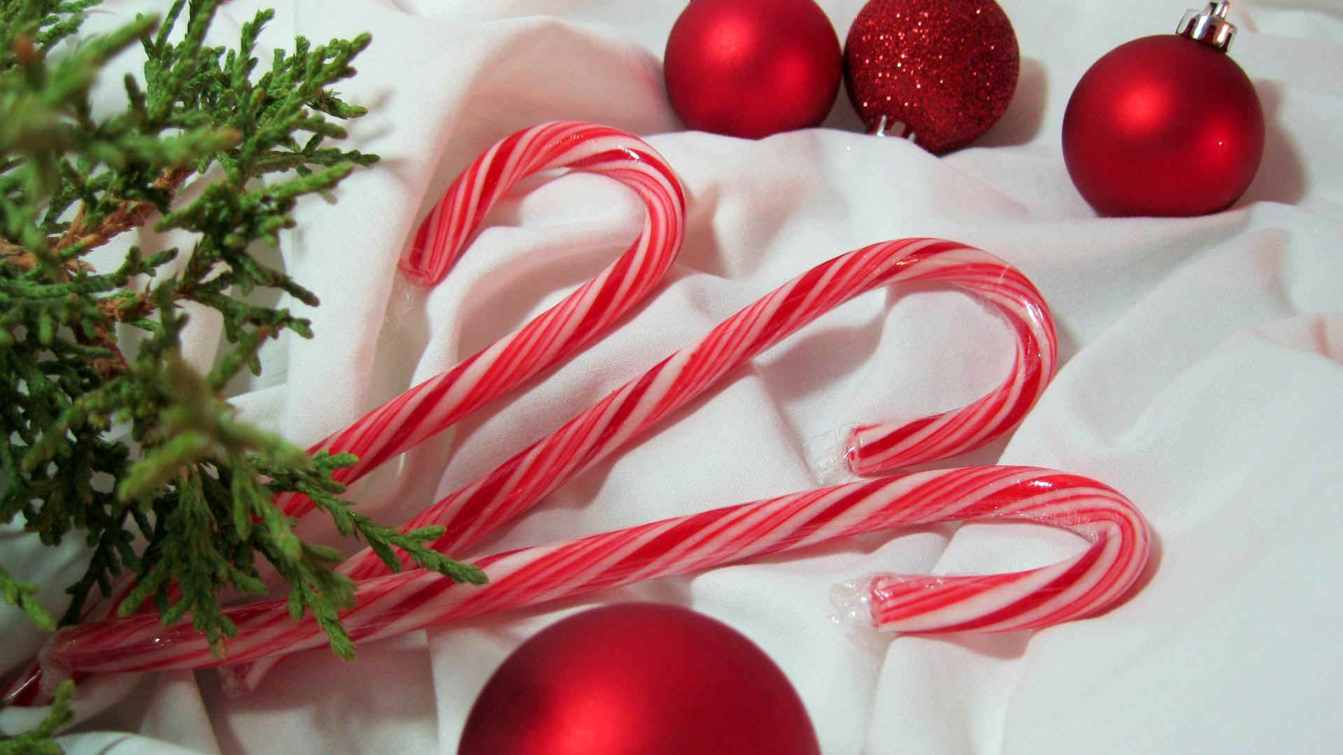 Candy cane wallpaper, Desktop pictures, Festive background, Christmas joy, 1920x1080 Full HD Desktop