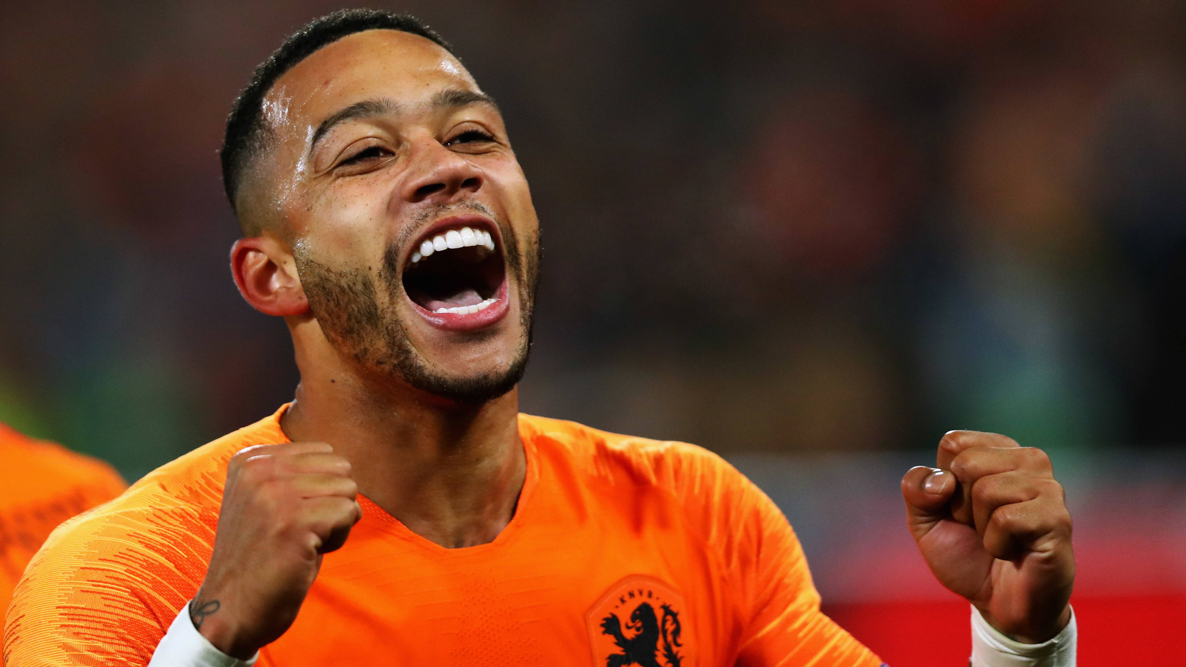 Memphis Depay oranje spel, Total transformation, Lyon player observation, Footballing journey, 3840x2160 4K Desktop