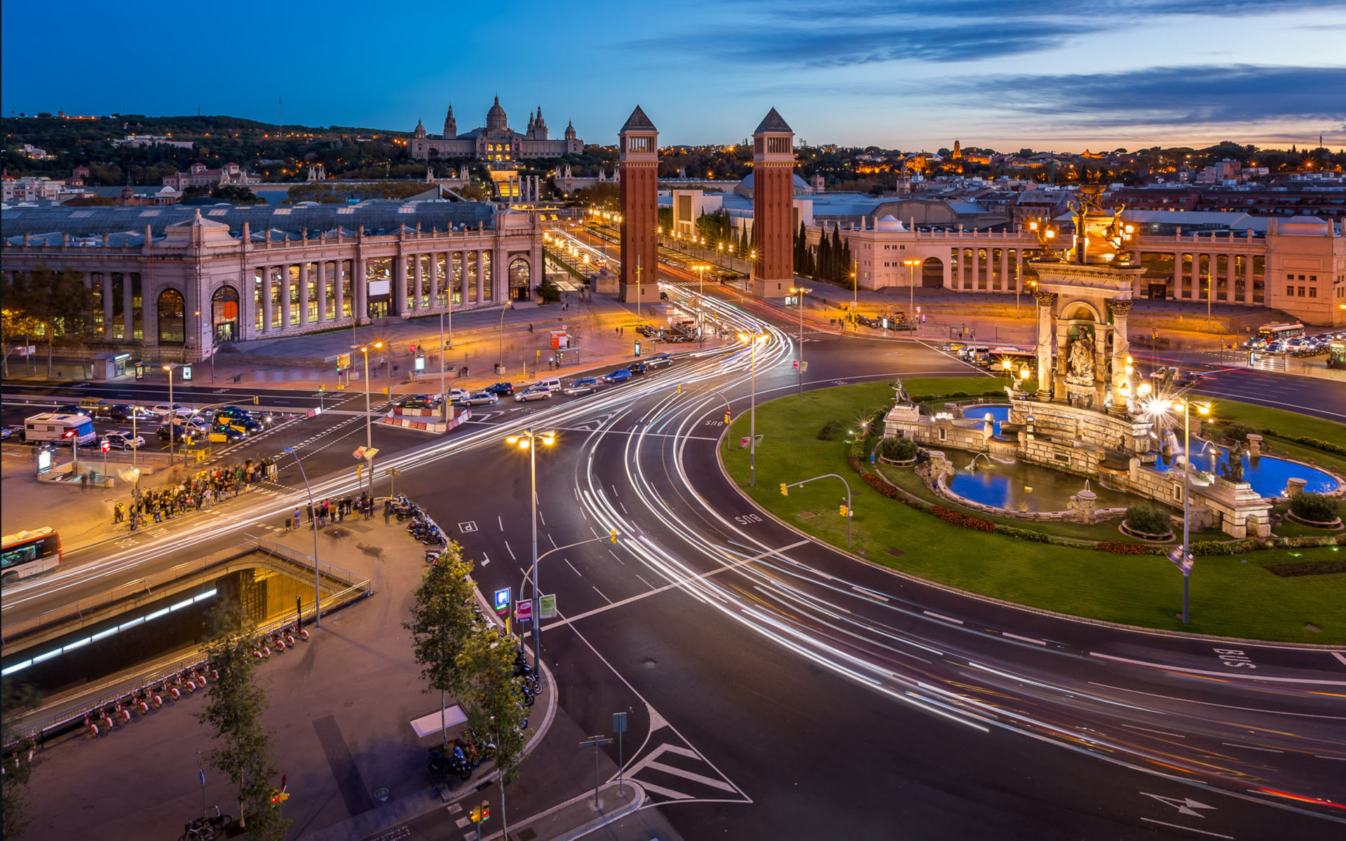 Placa Espanya, Barcelona Wallpaper, 1920x1200 HD Desktop