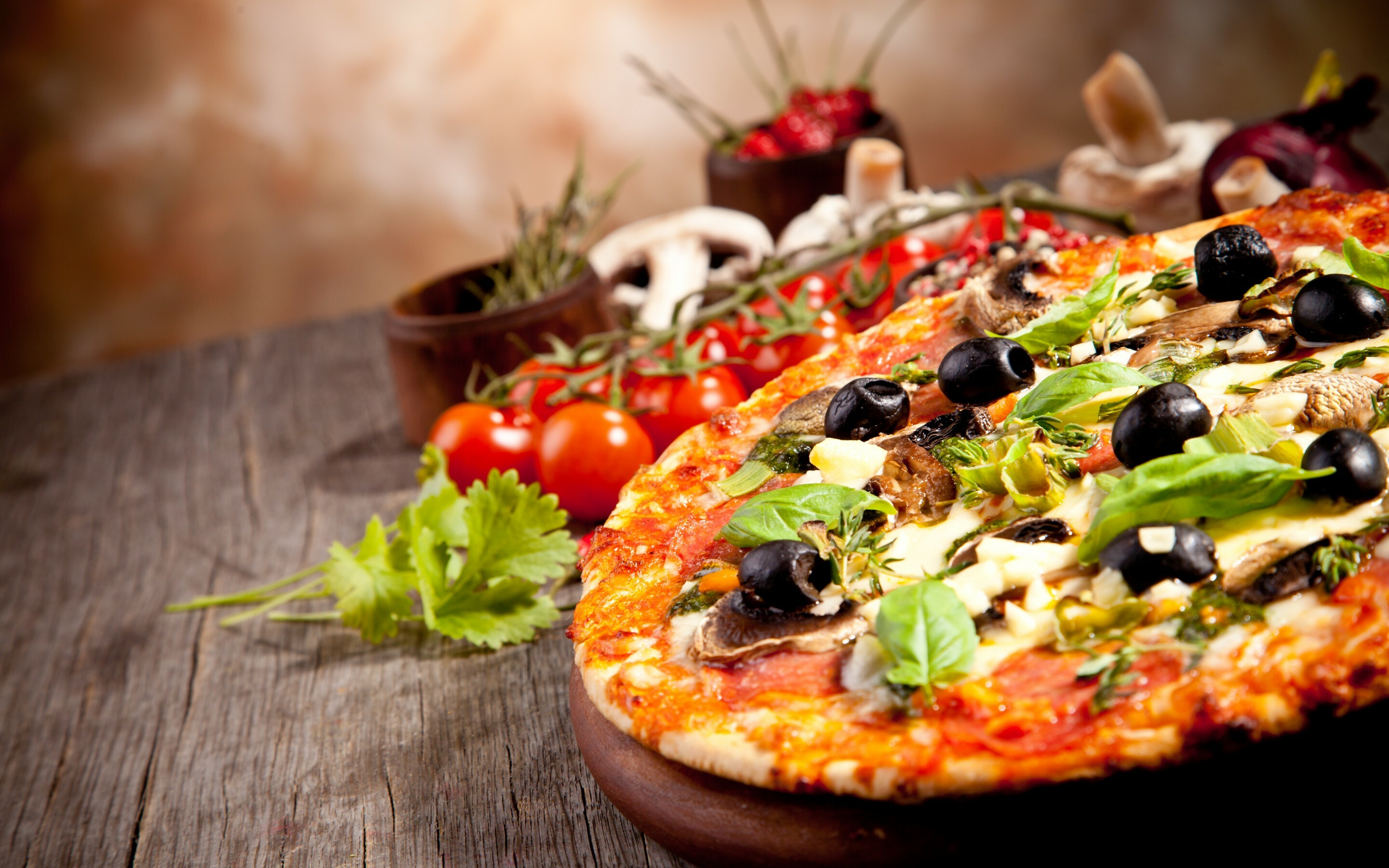 41 pizzeria, Artisanal pizza, Italian flavors, Savory slice, 2880x1800 HD Desktop