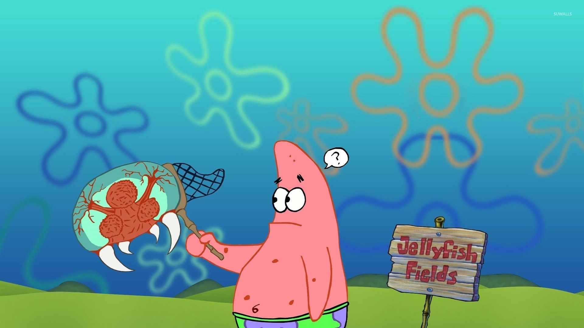 Patrick Star, SpongeBob SquarePants wallpaper, Cartoon wallpapers, Animated character, 1920x1080 Full HD Desktop