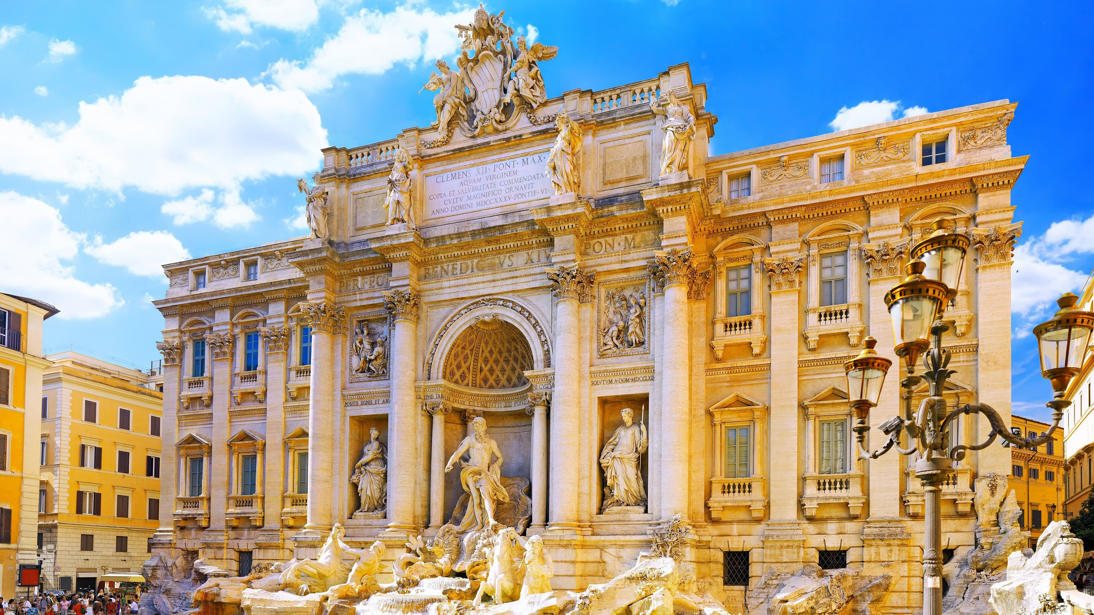 Trevi Fountain, Italy Wallpaper, 3840x2160 4K Desktop