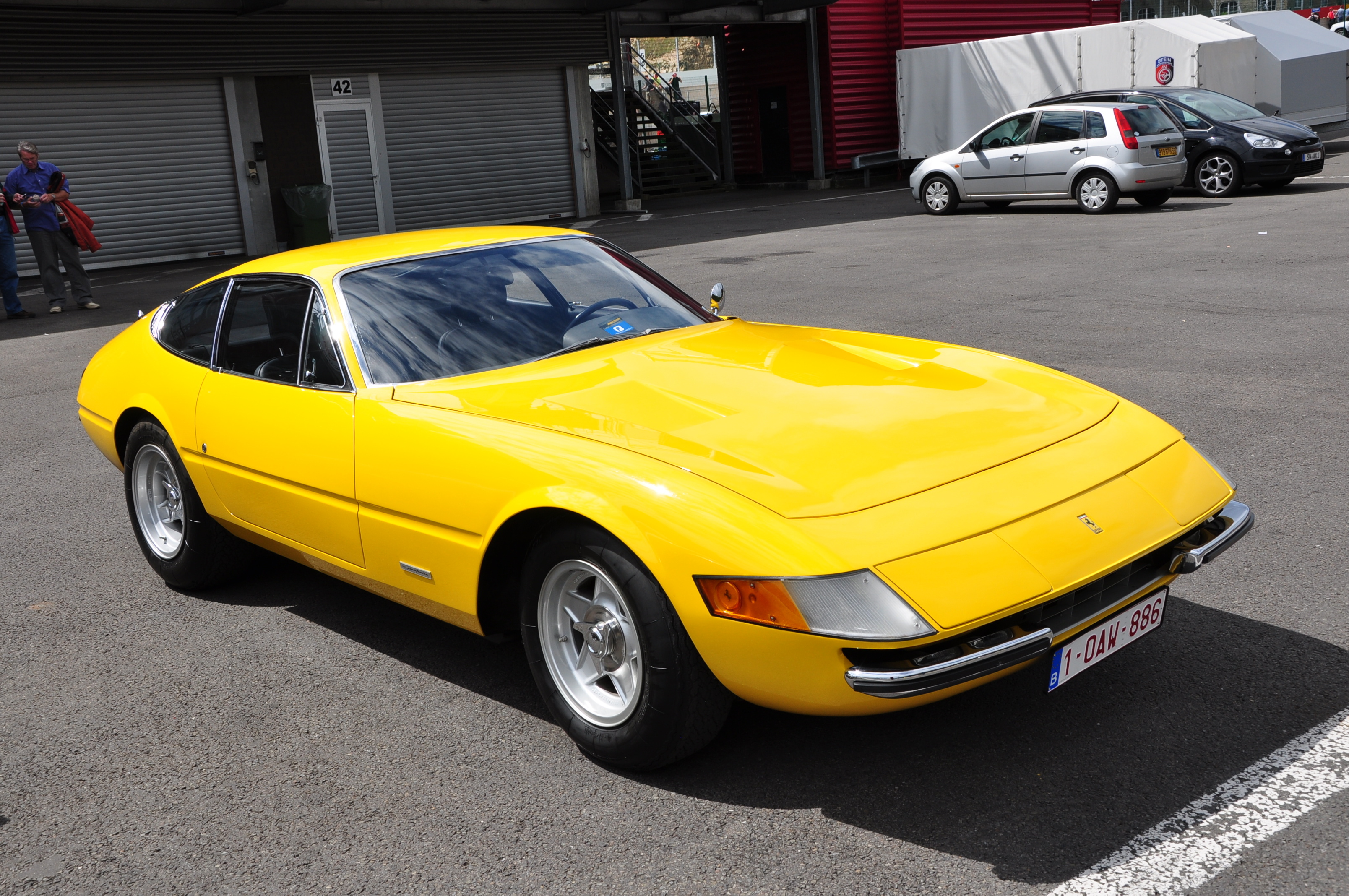 Ferrari Daytona, Yellow Nikon sports car, Spa-Francorchamps, Modena, 3220x2140 HD Desktop