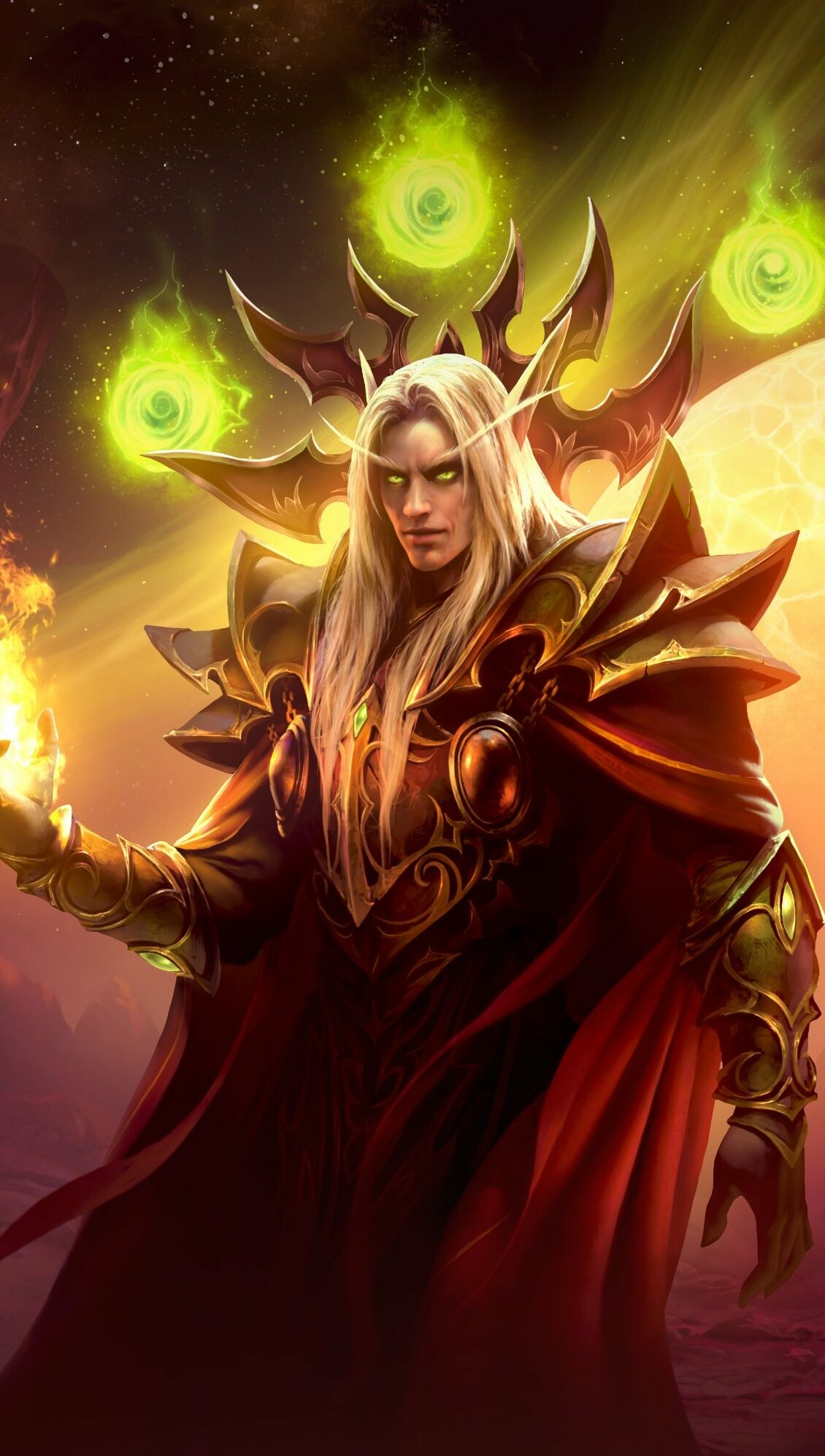 Kael’thas Sunstrider, World of Warcraft Wallpaper, 1130x2000 HD Phone