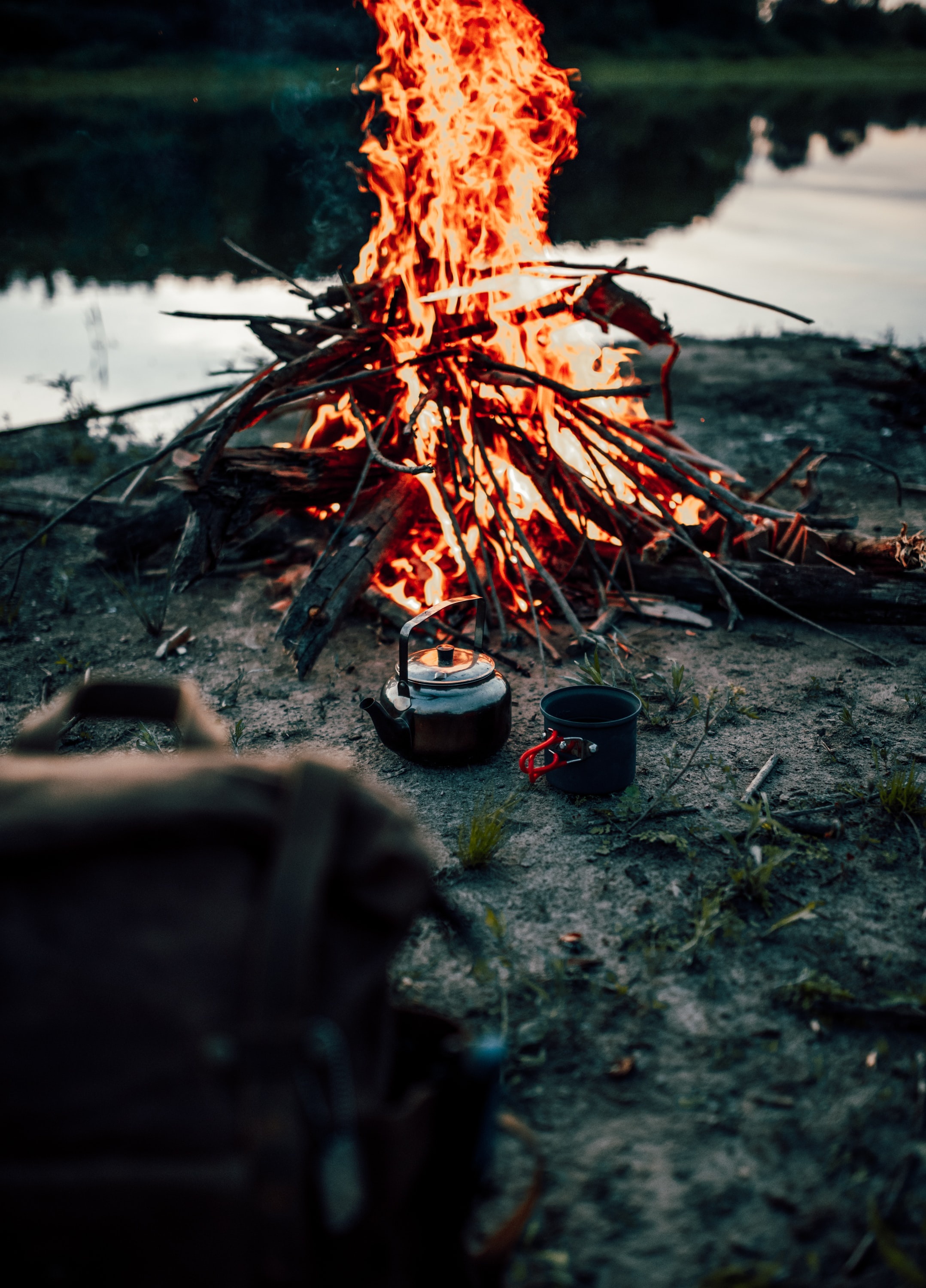 Bonfire, Teapots Wallpaper, 2160x3000 HD Phone