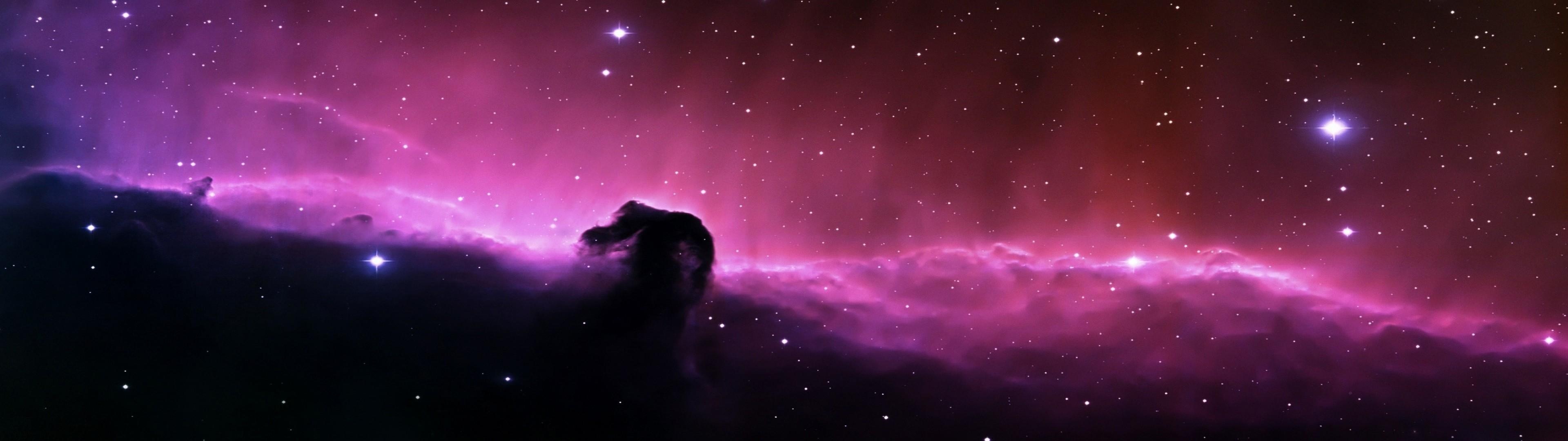 Nebula, Dual Monitor Wallpaper, 3840x1080 Dual Screen Desktop