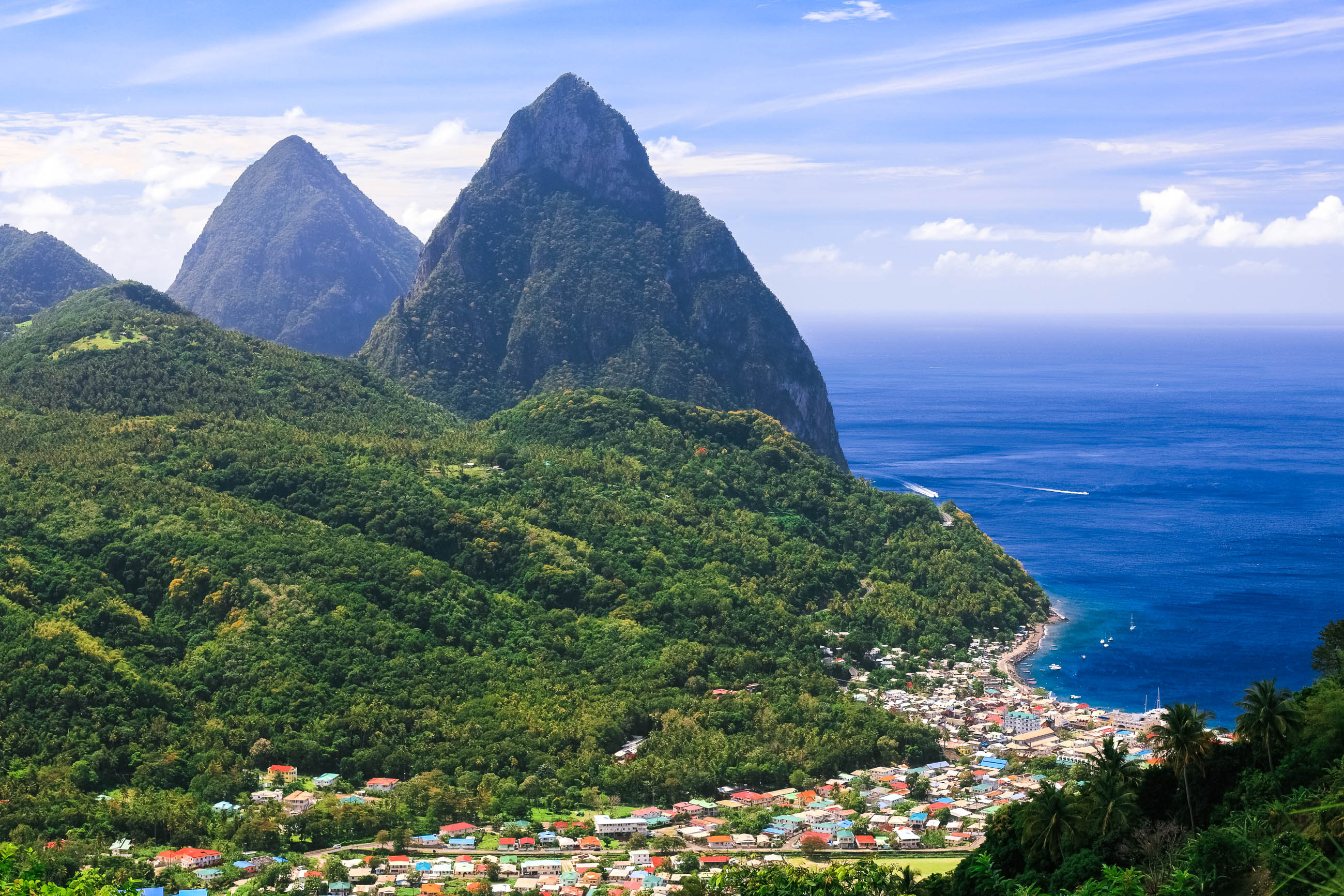 Gros Piton, Petit Piton, St. Lucia, Franks Travelbox, 2600x1740 HD Desktop