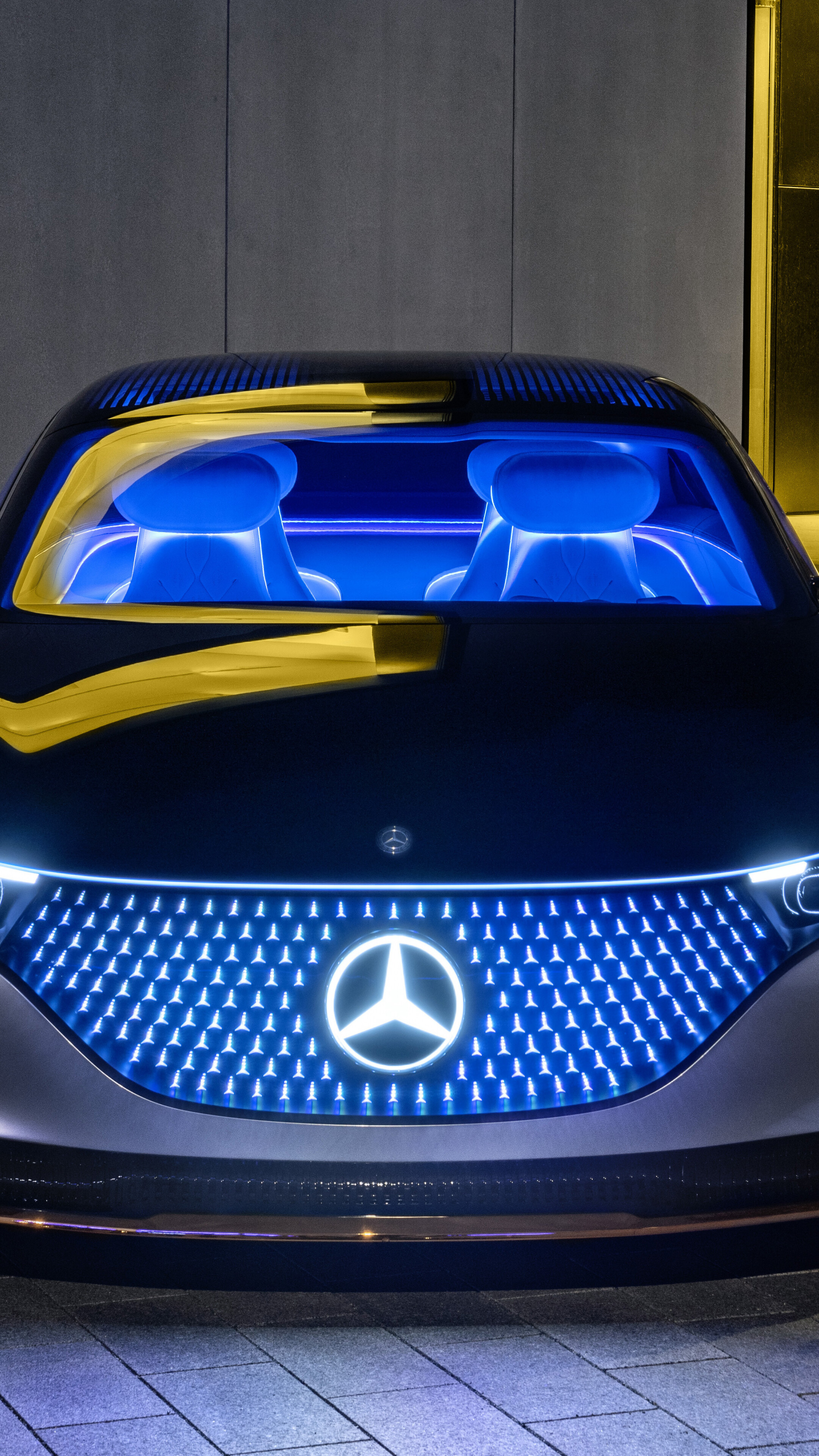 Mercedes-Benz Vision EQS, Stunning electric car, High-definition wallpapers, 2160x3840 4K Phone