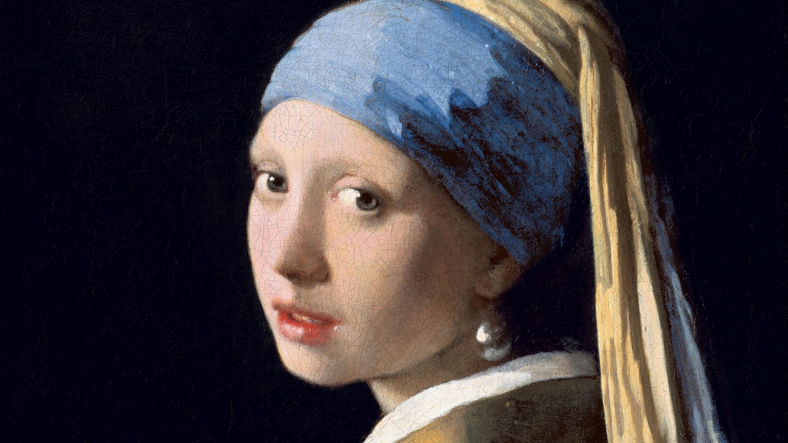 Pearl earring wallpapers, the movie database, 2003 backdrops, Johannes Vermeer, 2560x1440 HD Desktop