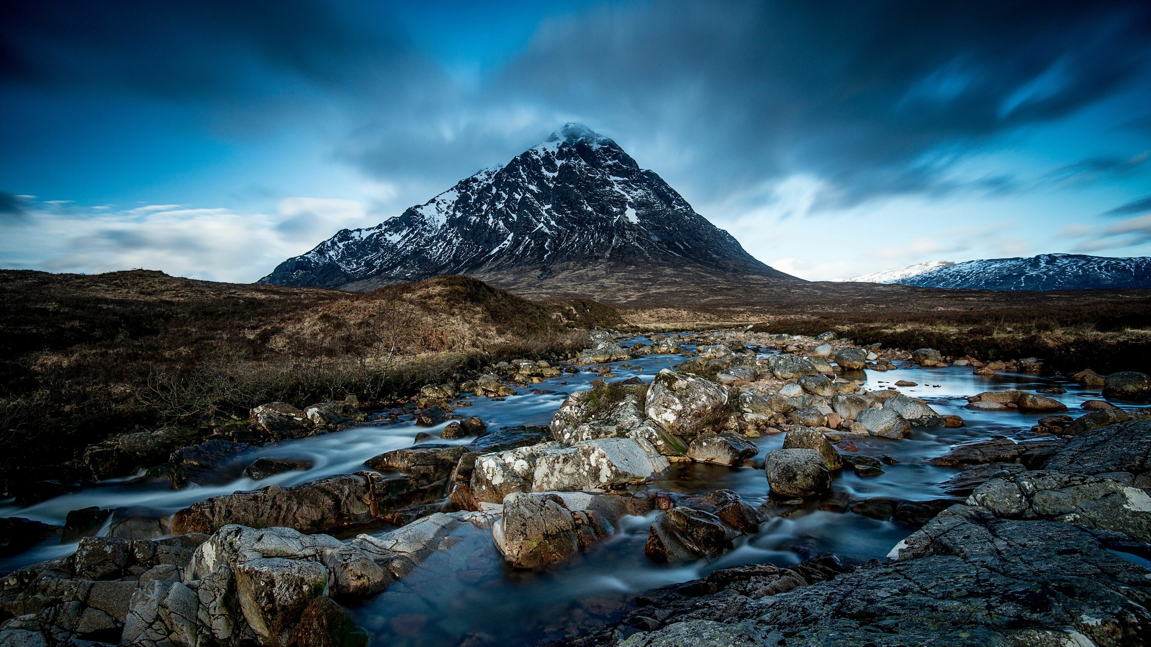 Majestic mountains, Riverside beauty, Captivating vistas, Nature's charm, 3840x2160 4K Desktop