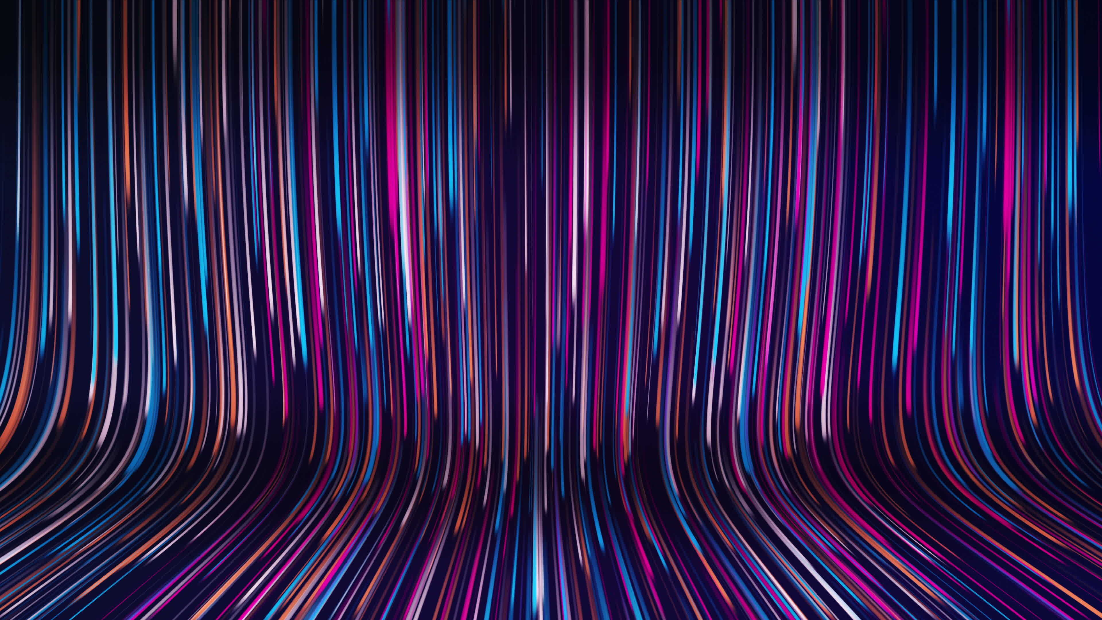 Colorful line backdrop, Computer graphic design, Stock video, Vecteezy, 3840x2160 4K Desktop