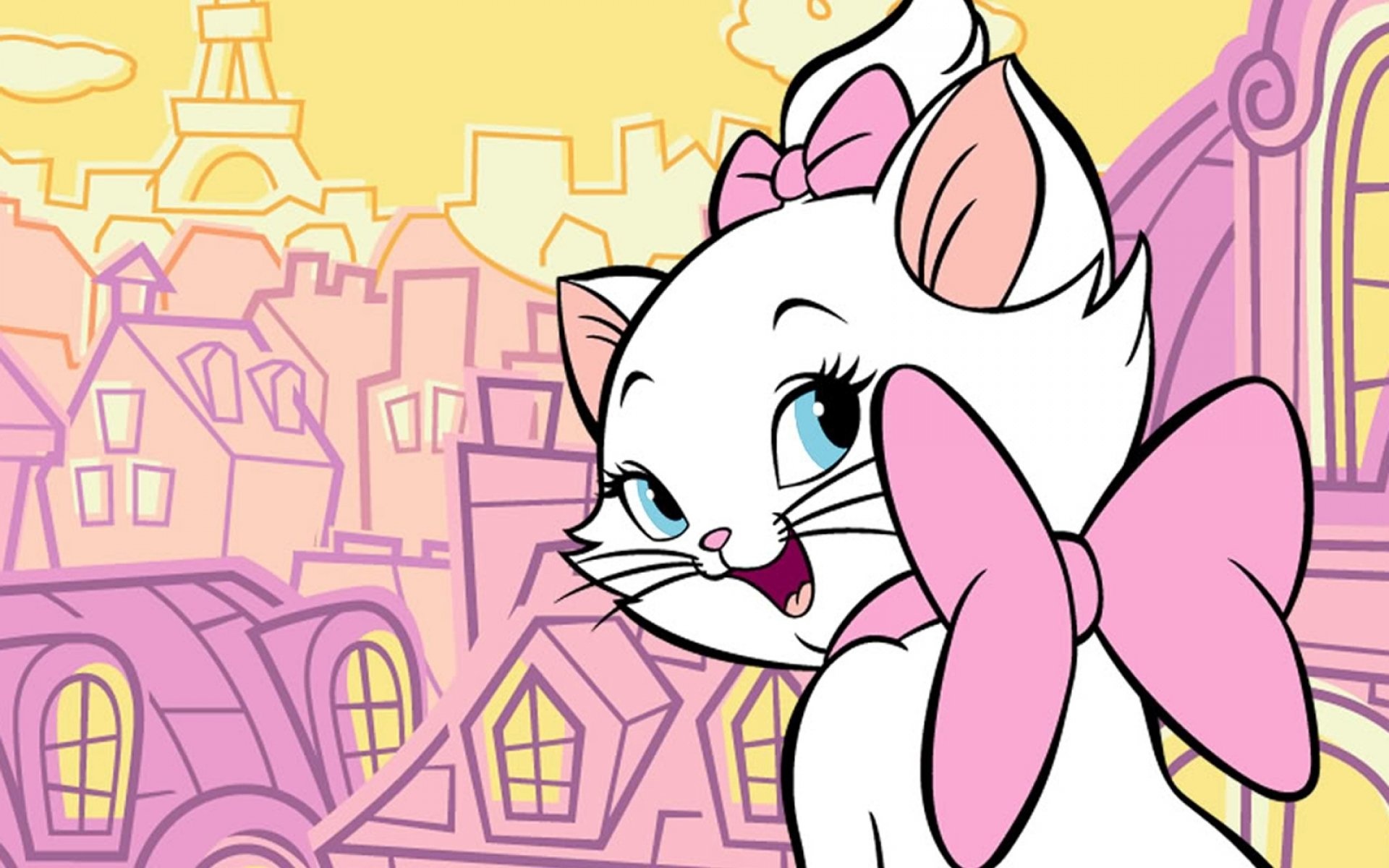 The Aristocats charm, Animated feline family, Disney kitten adventure, 1920x1200 HD Desktop