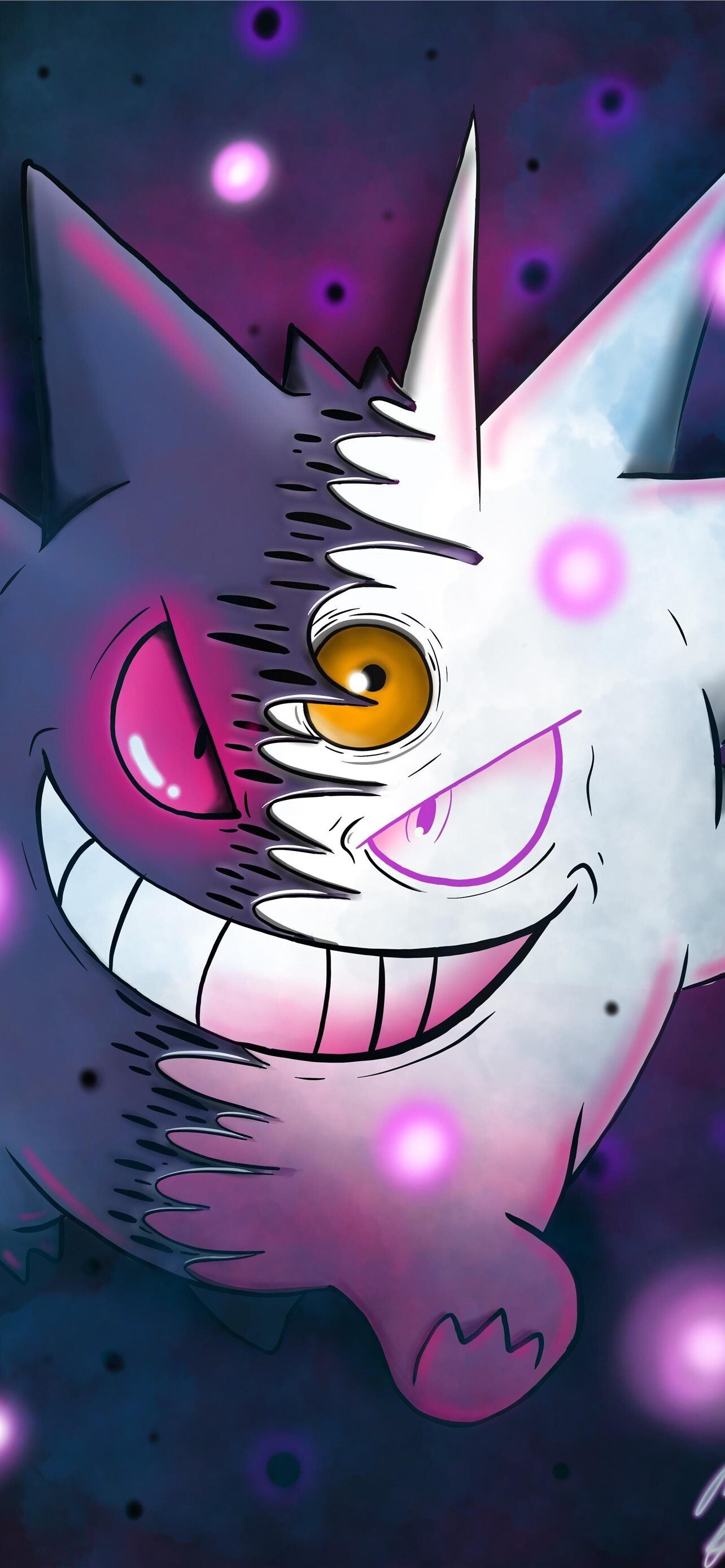 Shiny Mega Gengar, Gengar Wallpaper, 1290x2780 HD Phone