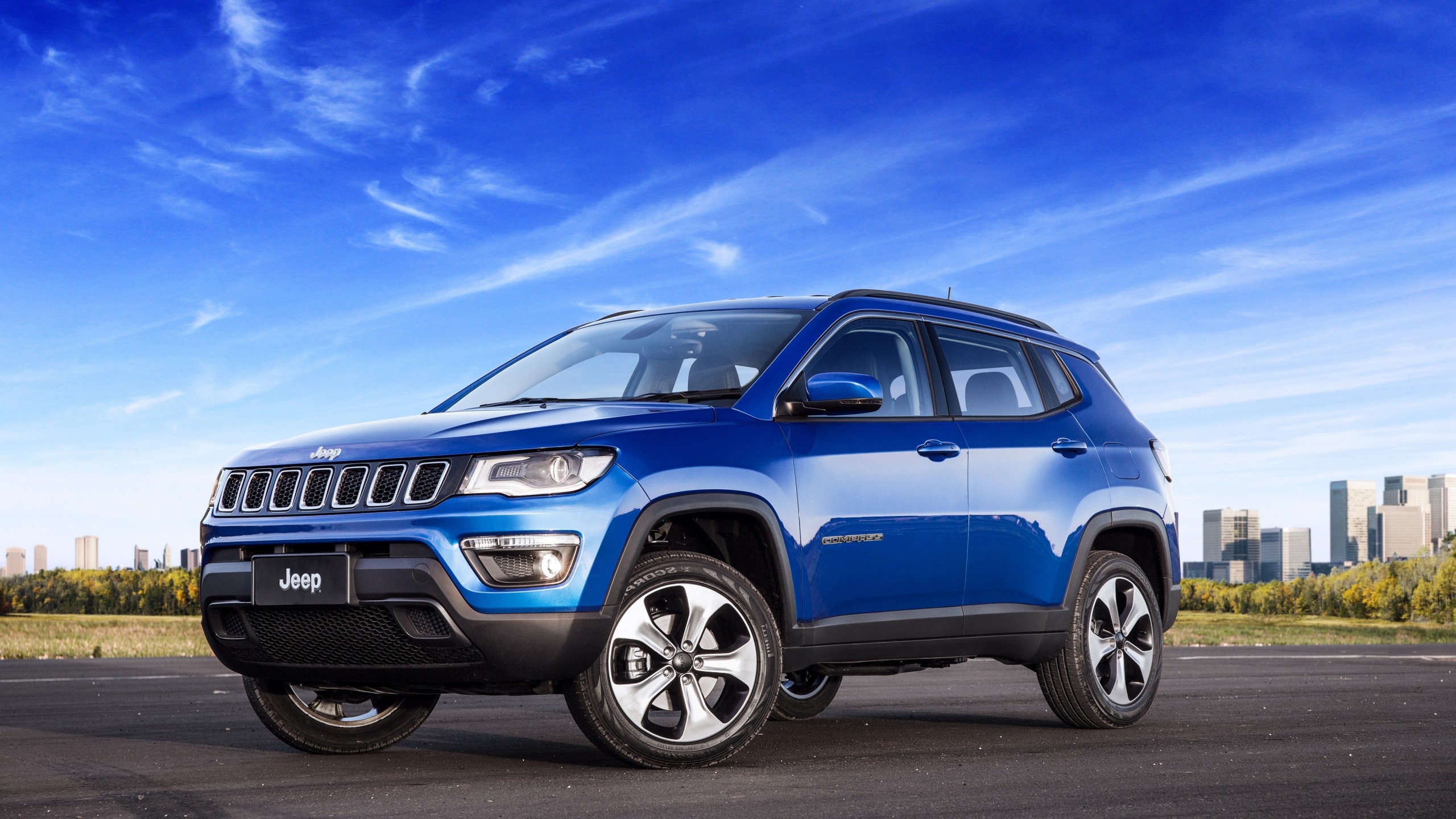 Jeep Compass, Blue SUV, Stunning wallpaper, Cars and bikes, 2560x1440 HD Desktop