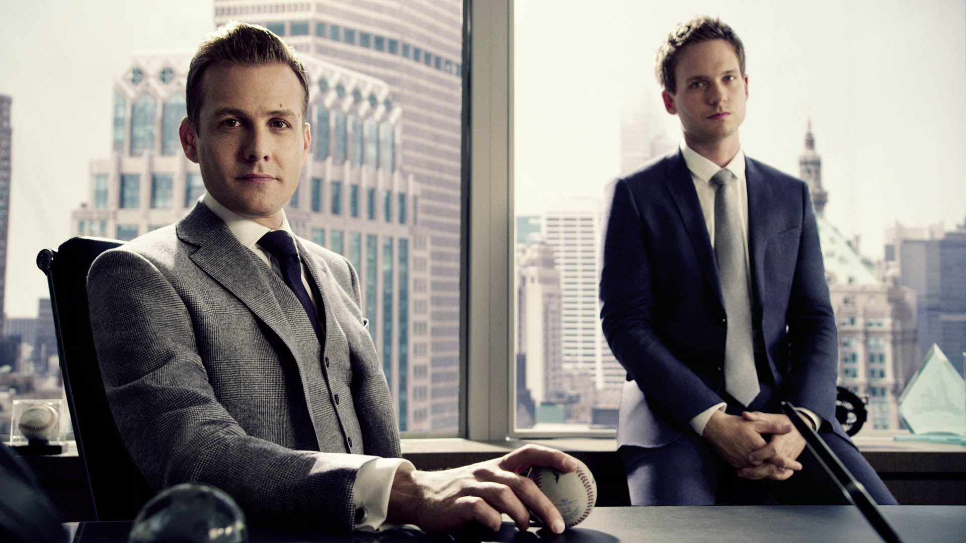 Harvey Specter, Mike Ross, high-rise corporate office, Full HD Desktop wallpaper