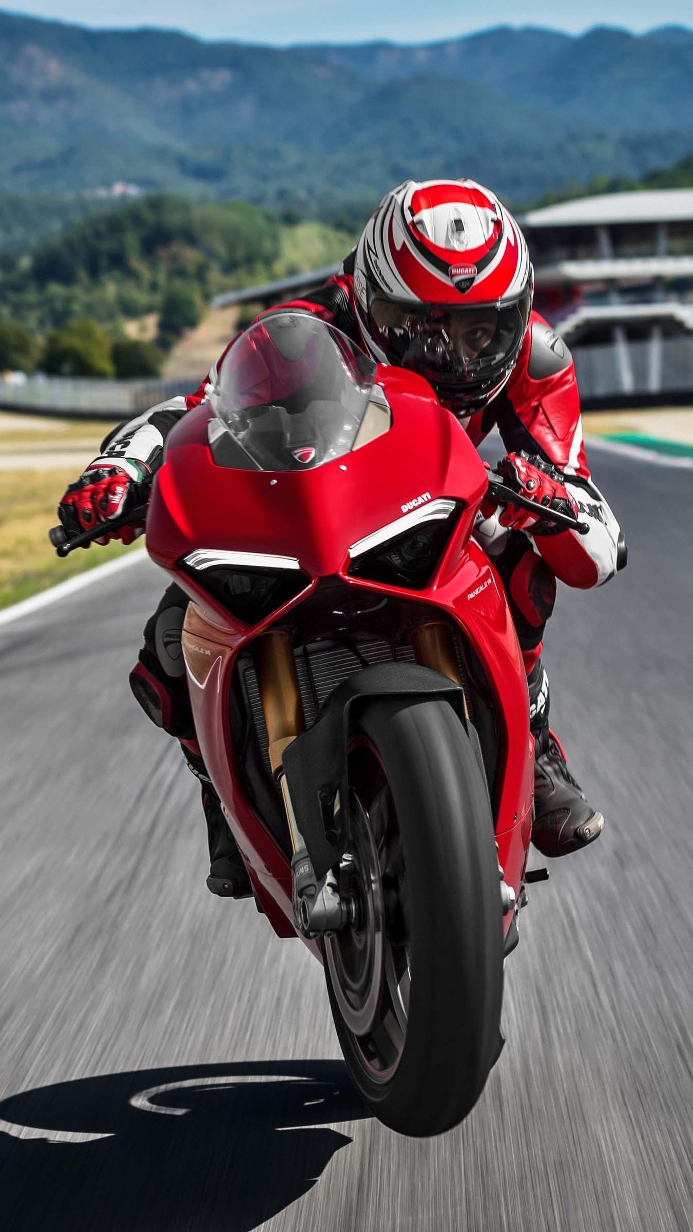 Wheelie, Ducati Panigale V4 Wallpaper, 1350x2400 HD Phone