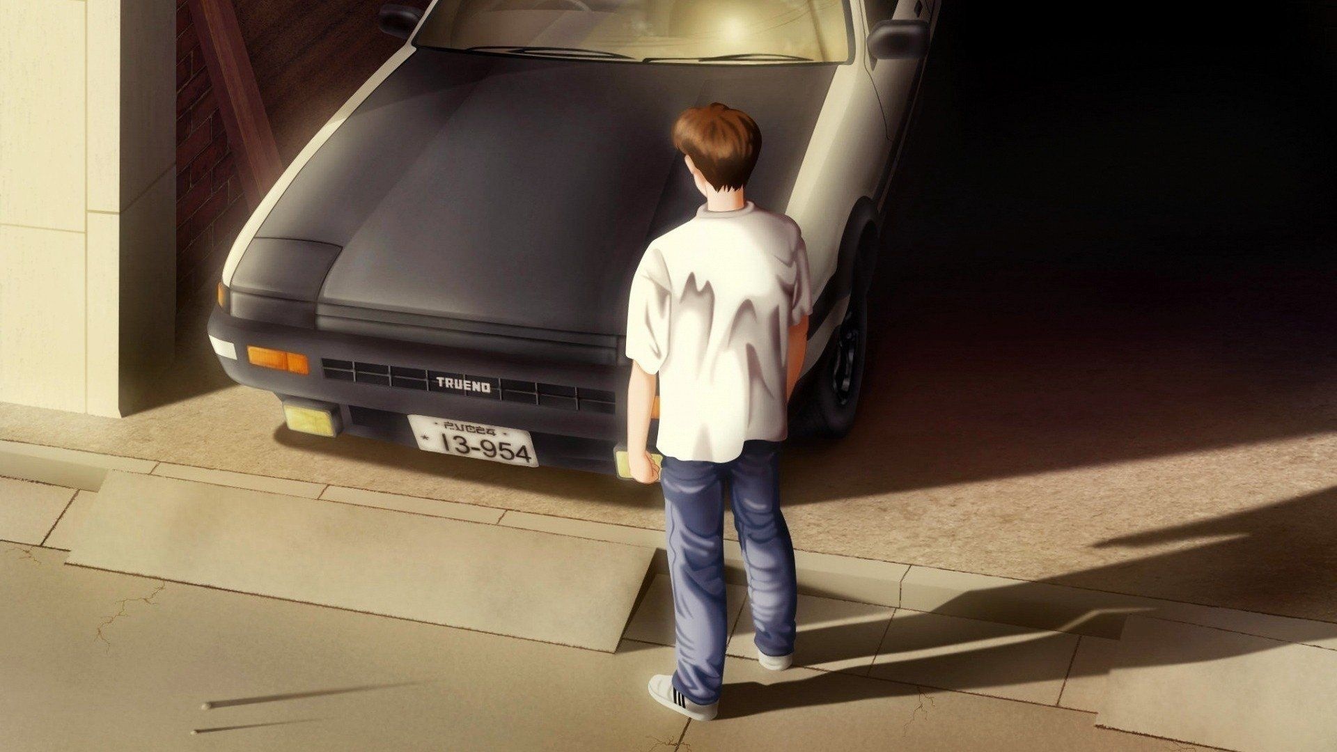 Initial D Anime, Takumi Fujiwara wallpapers, Top speed thrills, Drift king's charm, 1920x1080 Full HD Desktop