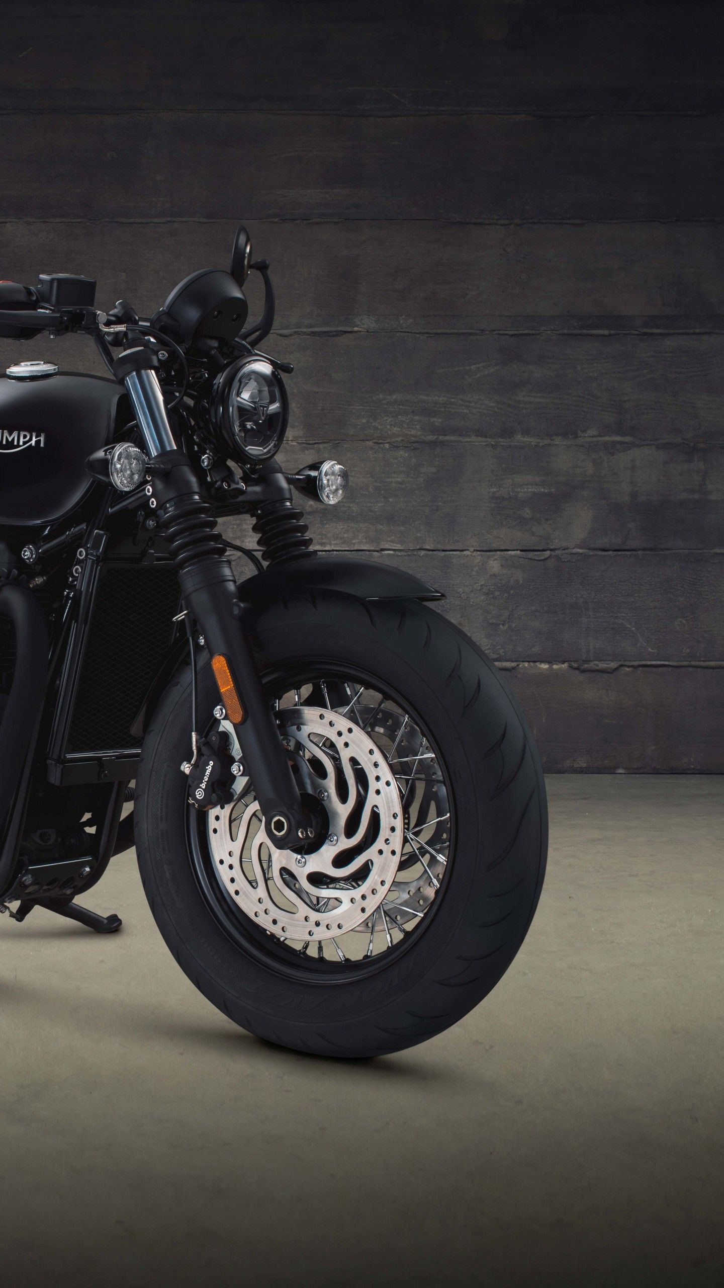 Triumph Bobber, Custom wallpapers, Top-notch craftsmanship, Timeless classic, 1440x2560 HD Phone