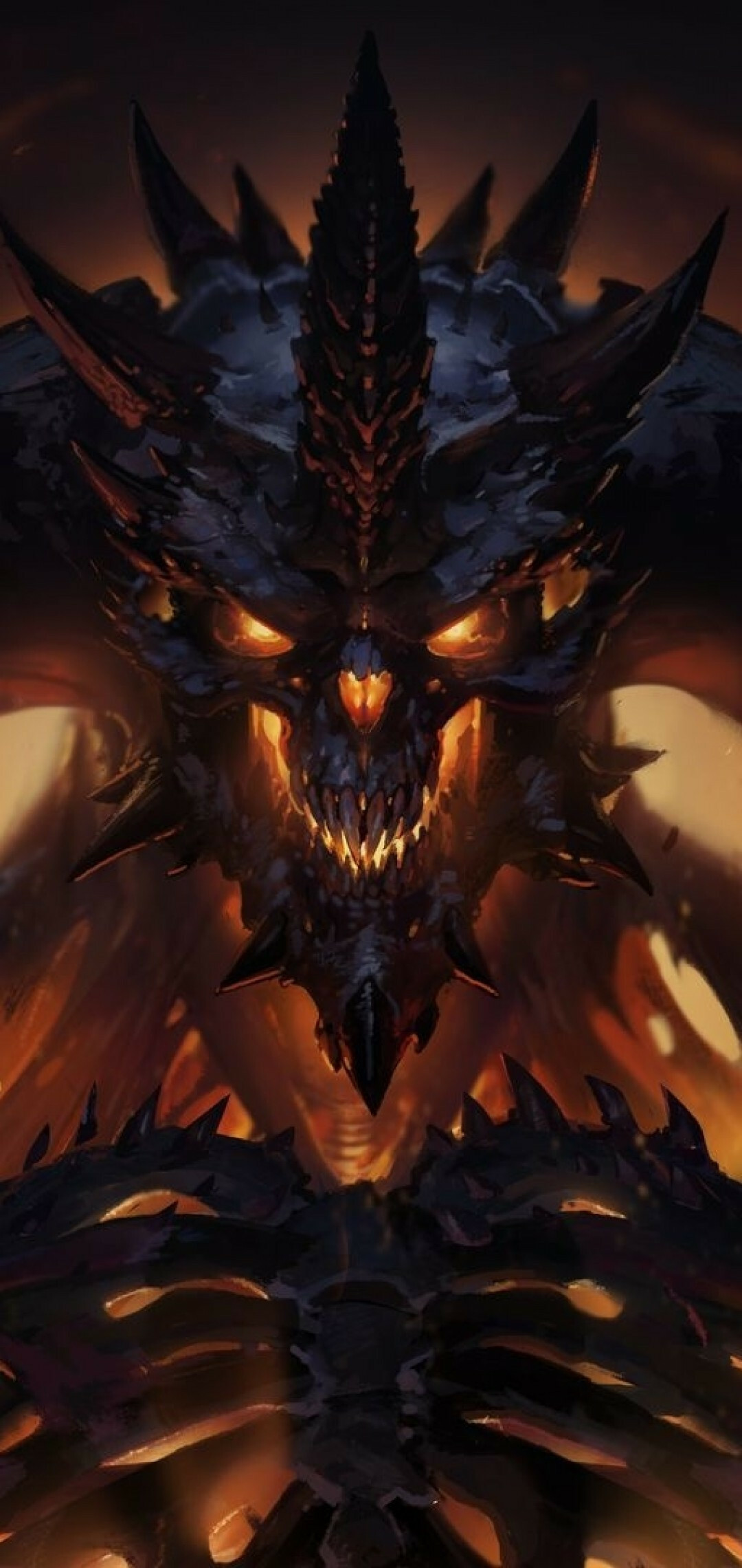 Diablo III Dragon Flames, Samsung Galaxy S10e, 1080x2280 HD Phone