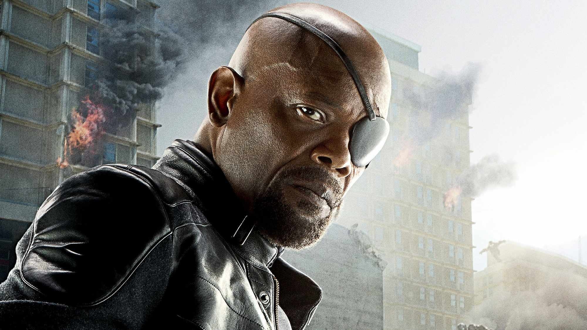 Nick Fury, Movies, Marvel Serien, Samuel L. Jackson, 2000x1130 HD Desktop