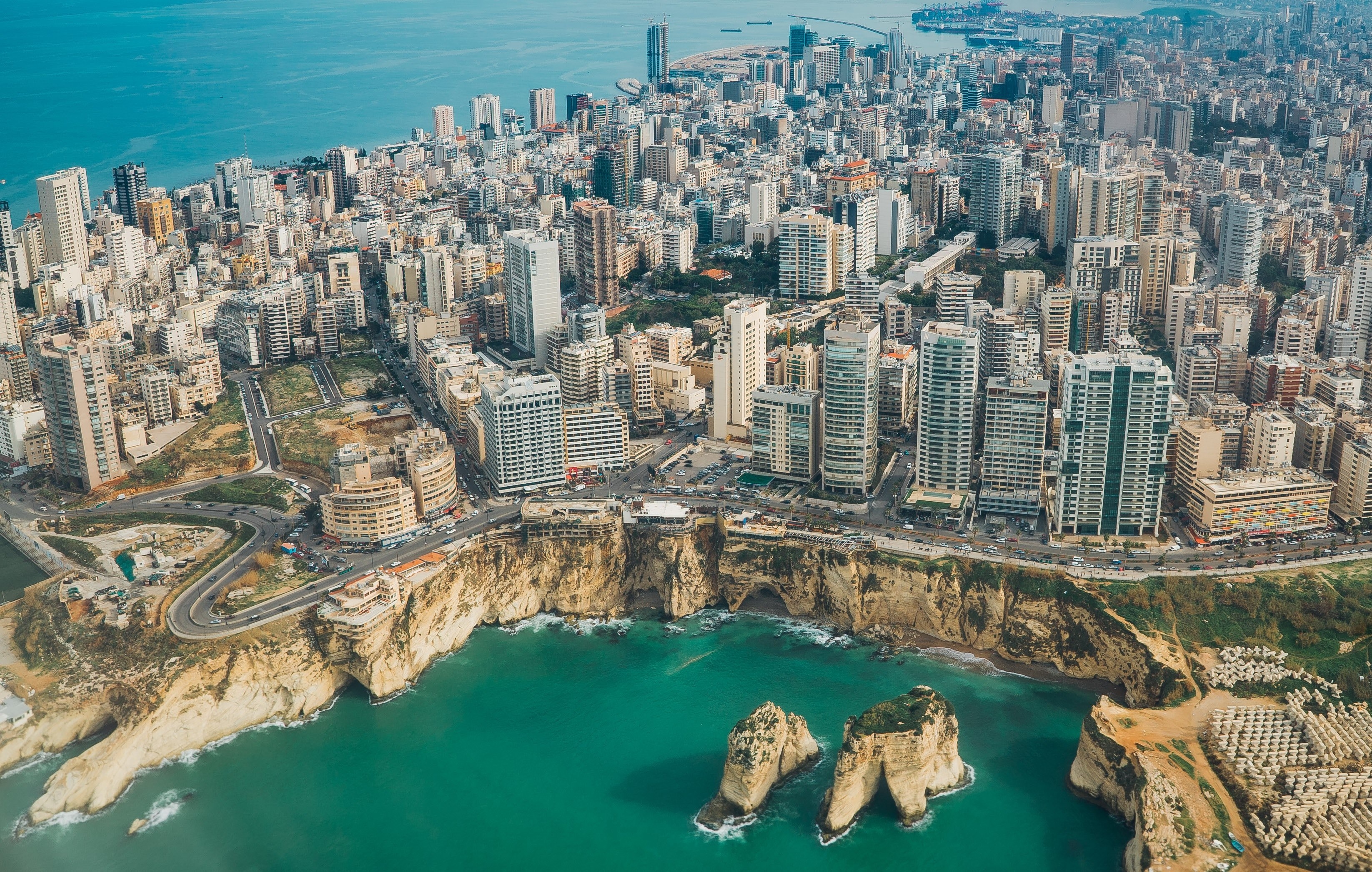 Beirut at night, Lebanese cityscape, Nighttime beauty, Captivating wallpapers, 3300x2100 HD Desktop