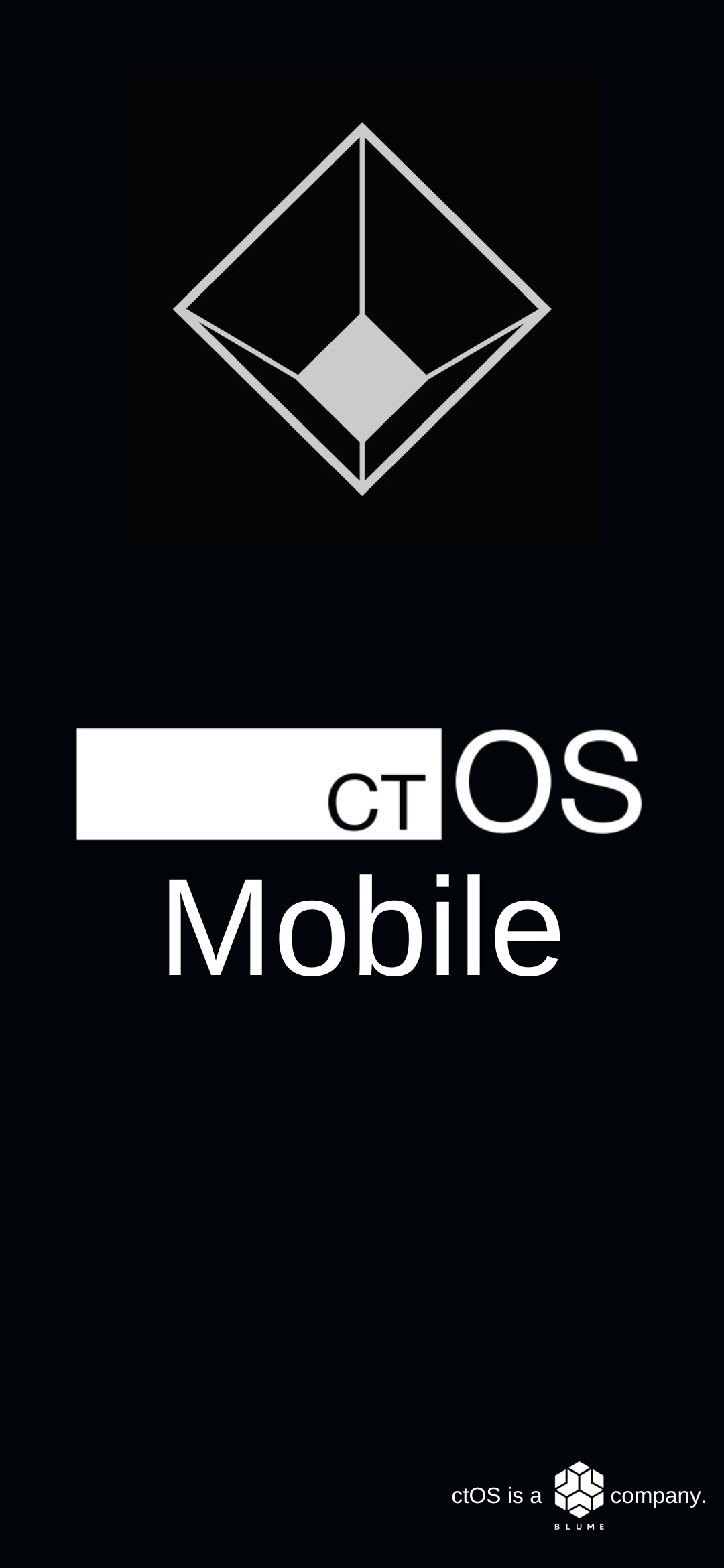 ctOS Mobile, ctOS geometric prism logo, Blume Corporation logo, HD Phone wallpaper