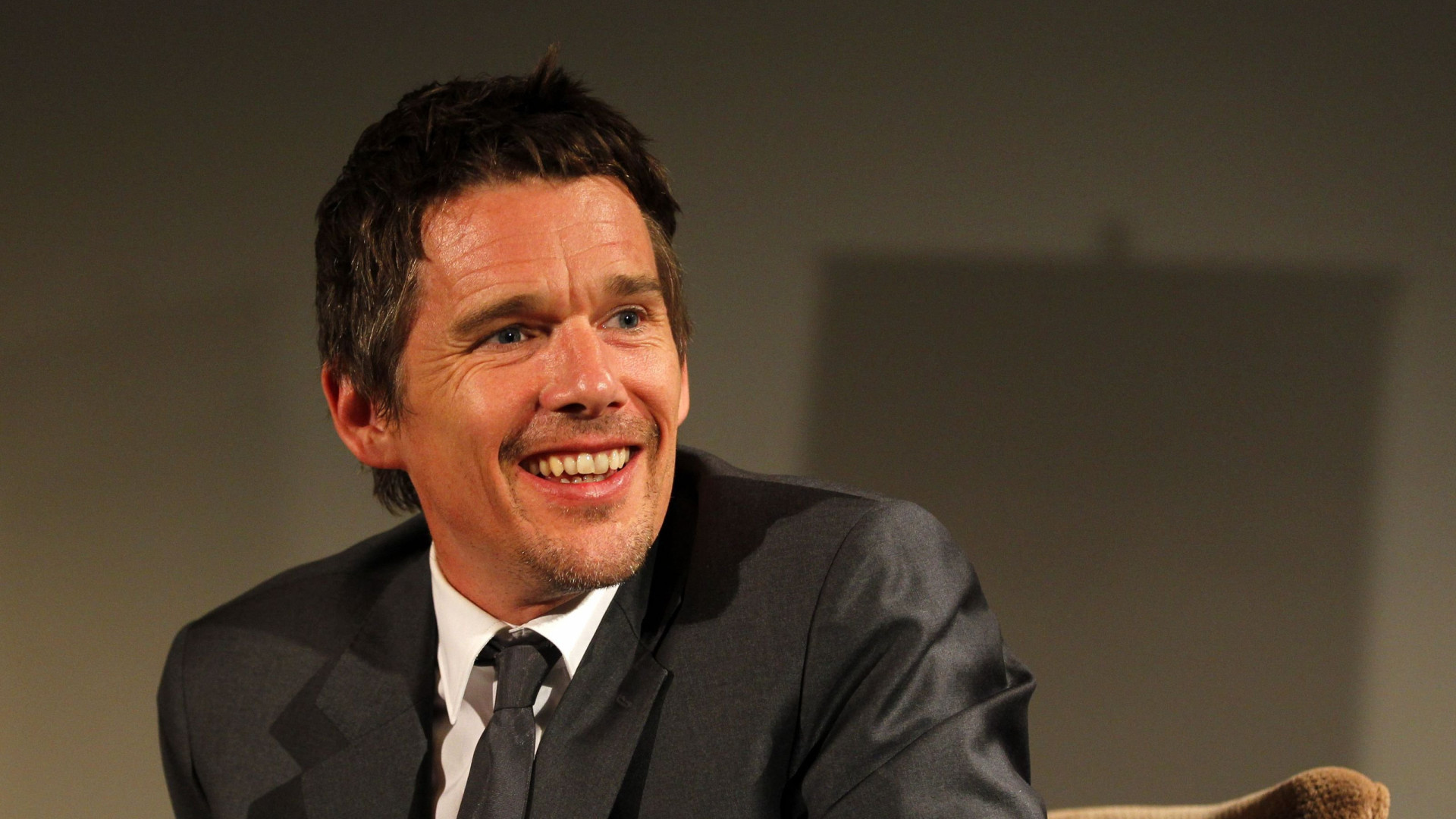 Dashing actor, Ethan Hawke charisma, Stunning wallpaper, Bold image, 1920x1080 Full HD Desktop